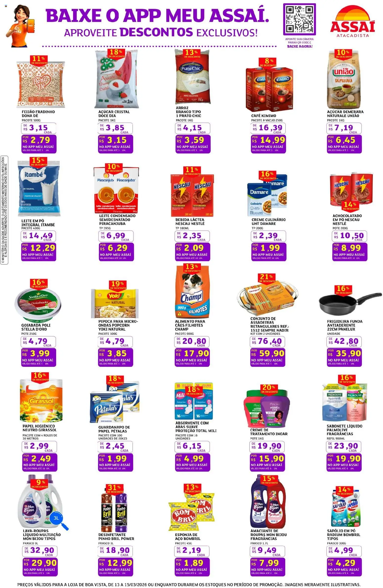 Assaí Atacadista Folheto - válido de 13.03.2026 | Página: 3 | Produtos: Café, Creme, Sabonete, Sabonete líquido
