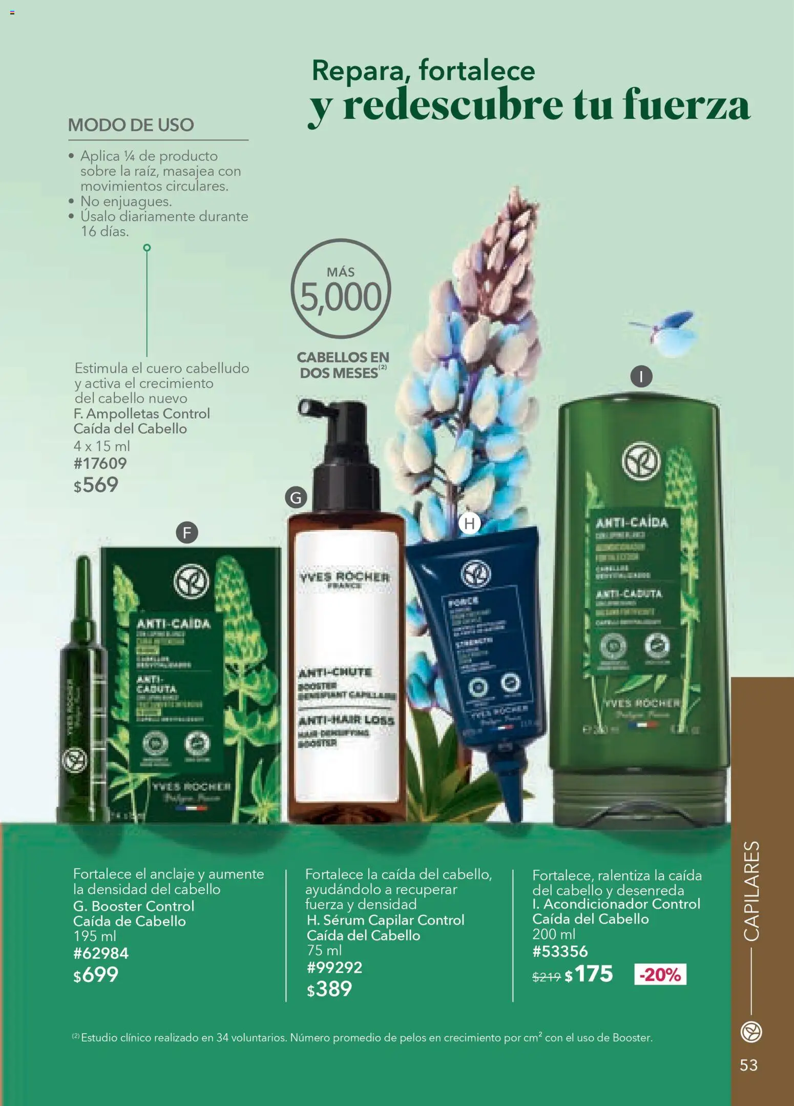 Nuevas ofertas de Yves Rocher válidas en toda la República Mexicana desde el 24.03.2026. ¡Encuentra las mejores ofertas en Yves Rocher campaña 5 2026! | Página: 55 | Productos: Serum, Acondicionador, Sobre