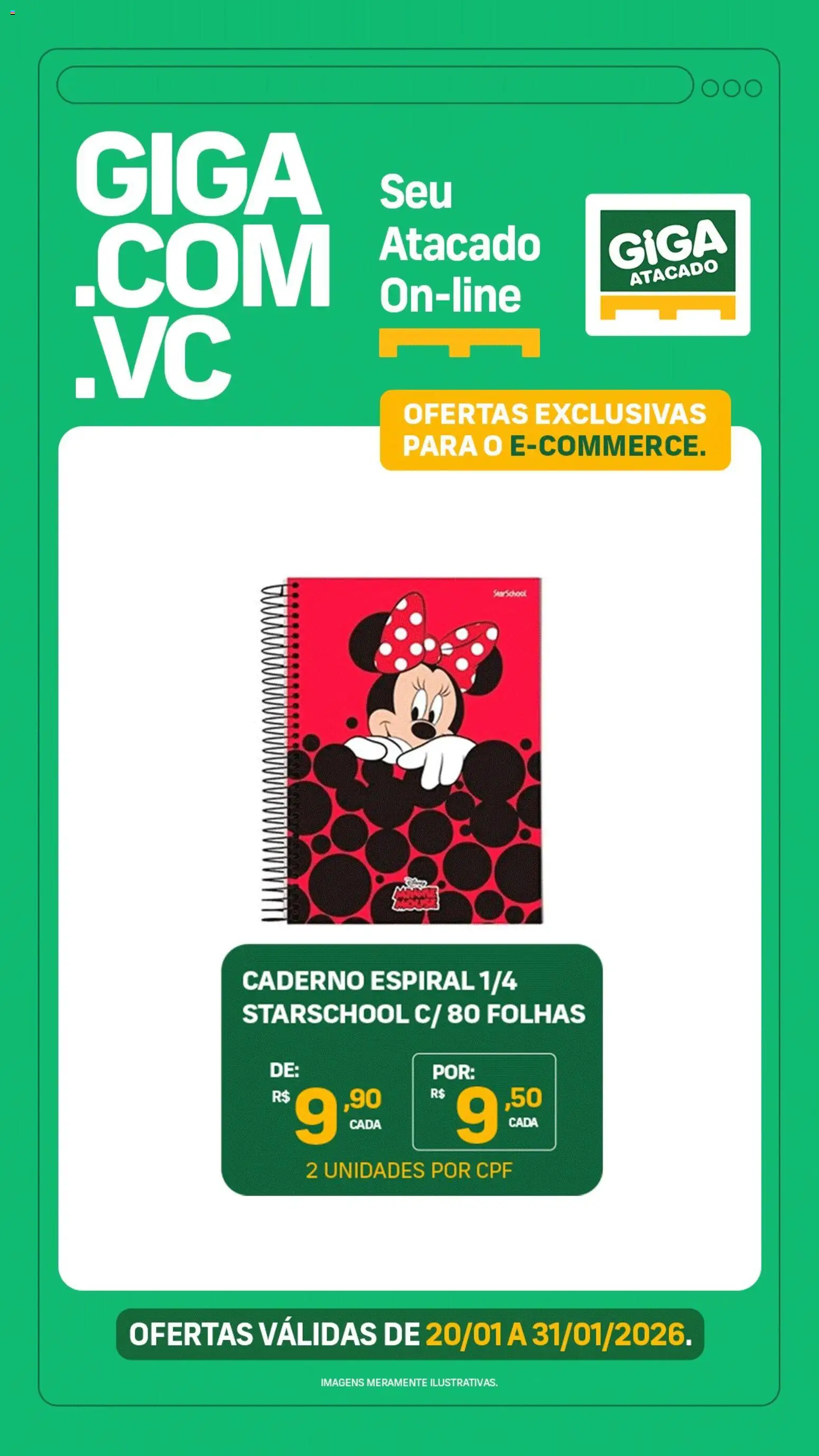 GIGA Atacado Folheto - válido de 20.01.2026 | Página: 4 | Produtos: Caderno