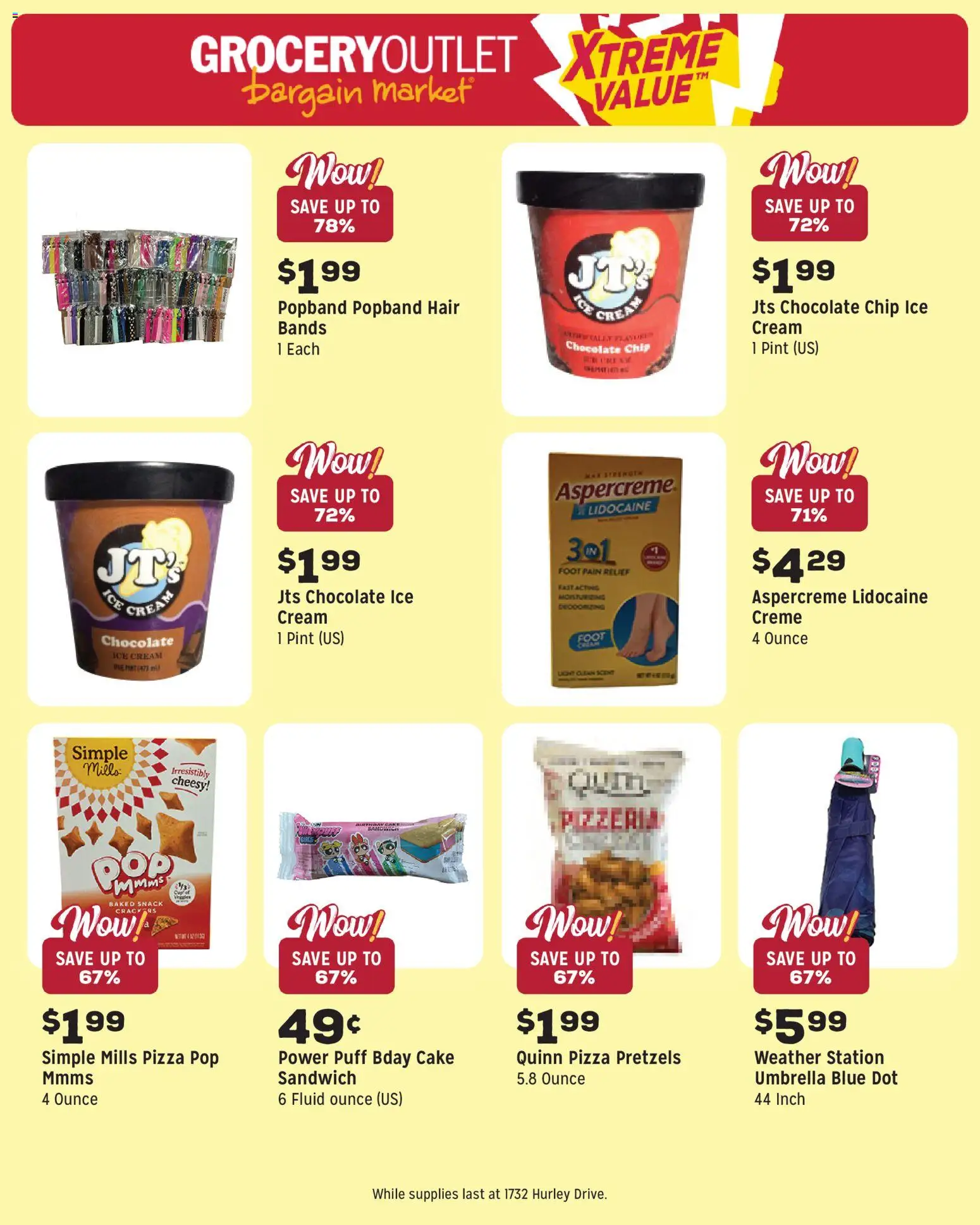 Grocery Outlet Weekly Ad - ID - valid from 18.03.2026 | Page: 11 | Products: Chocolate, Cream, Umbrella, Chocolate Chip