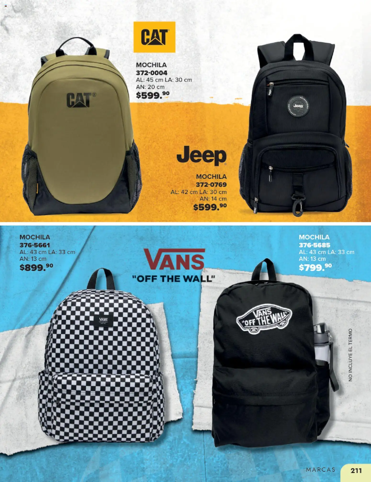 Nuevas ofertas de Andrea válidas en toda la República Mexicana desde el 25.05.2025. ¡Encuentra las mejores ofertas en Andrea catálogo Colegial ! | Página: 211 | Productos: Mochila, Termo