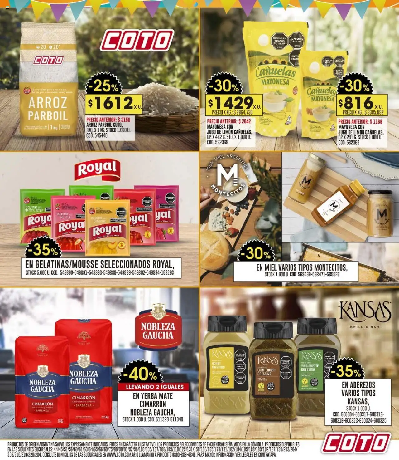 Coto - Ofertas │ válido desde el 13.10.2025 | Página: 6 | Productos: Yerba, Durazno, Gelatina, Jugo