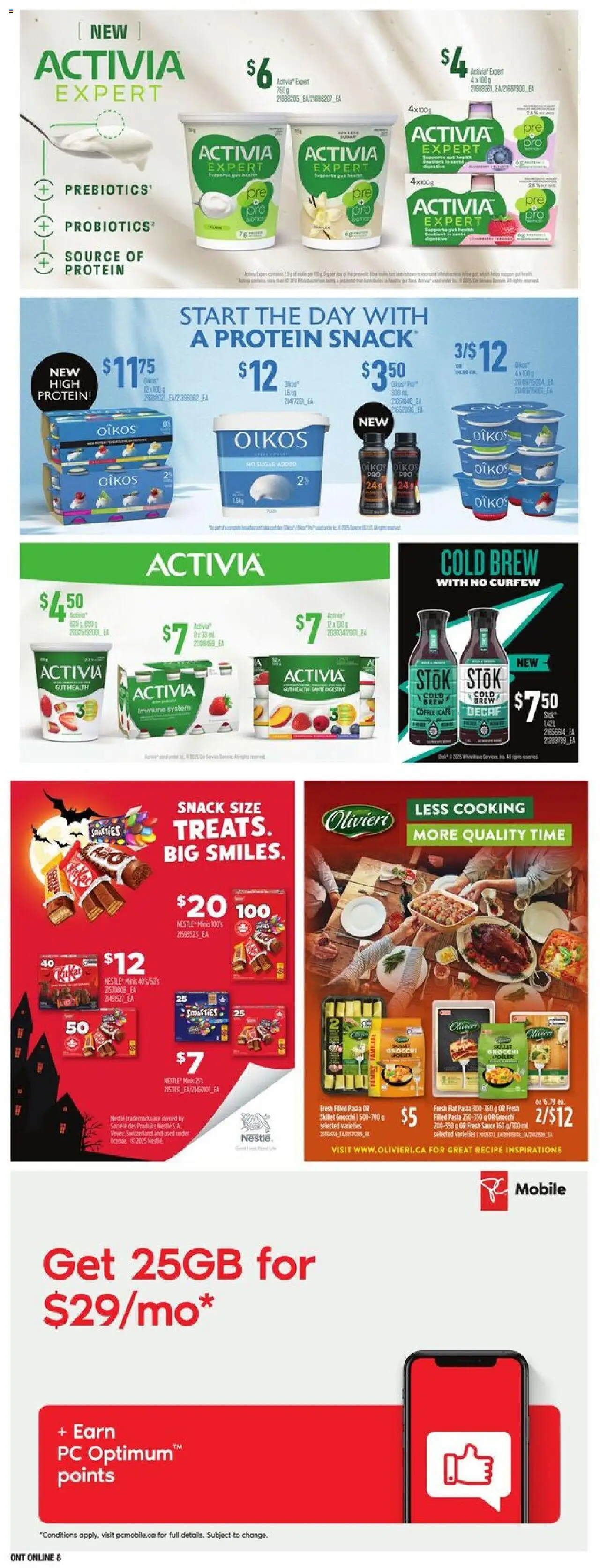 Loblaws flyer valid from 02.10.2025 | Page: 20 | Products: Pasta, PC, Coffee