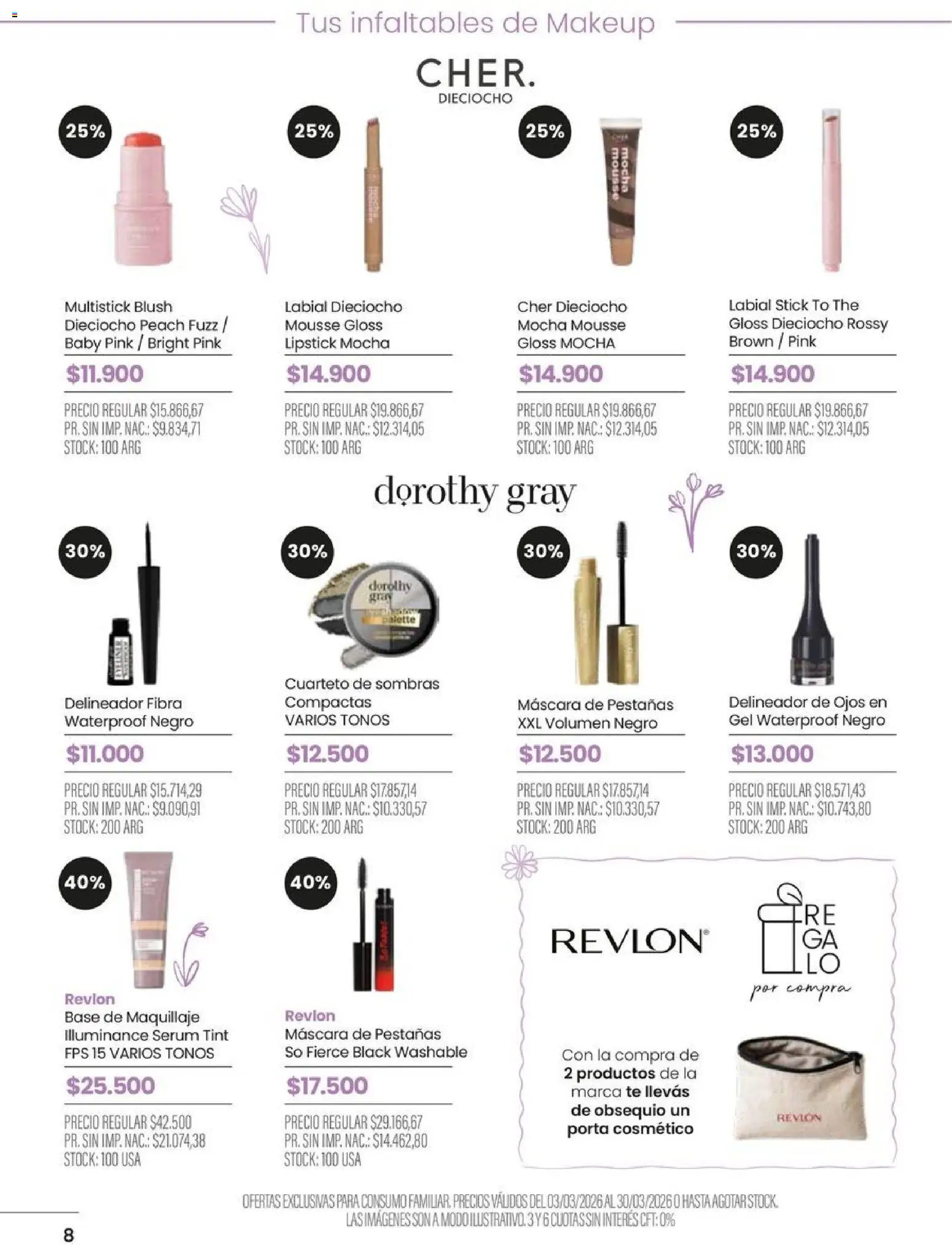 Pigmento catálogo │ válido desde el 03.03.2026 | Página: 8 | Productos: Maquillaje, Serum, Máscara, Mascara de pestañas