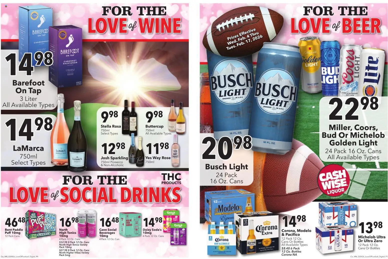 Cash Wise Love & Football - valid from 04.02.2026 | Page: 1