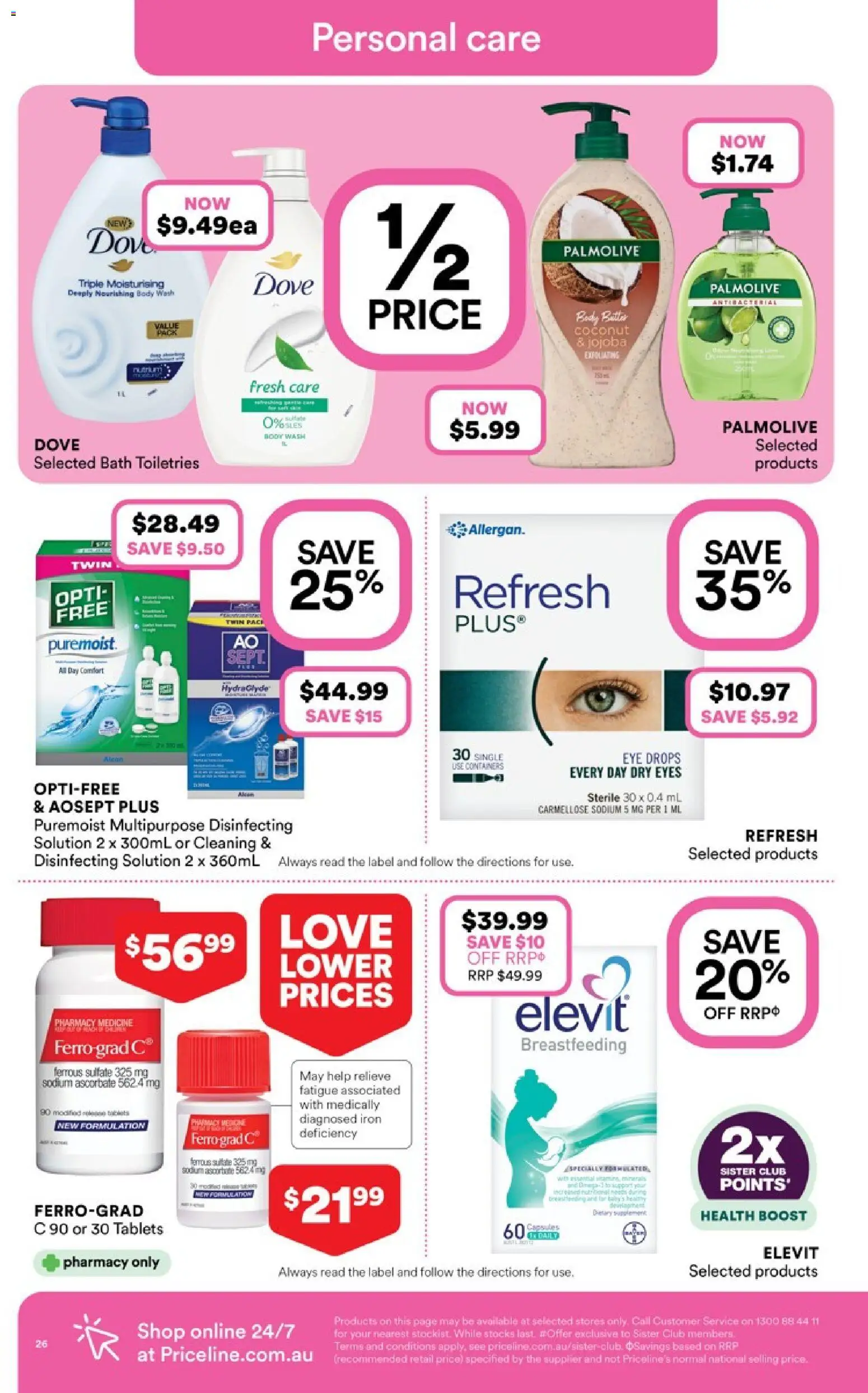 Priceline Pharmacy catalogue - valid from 19.02.2026 | Page: 26 | Products: Bath, Multipurpose, Iron, Tablets