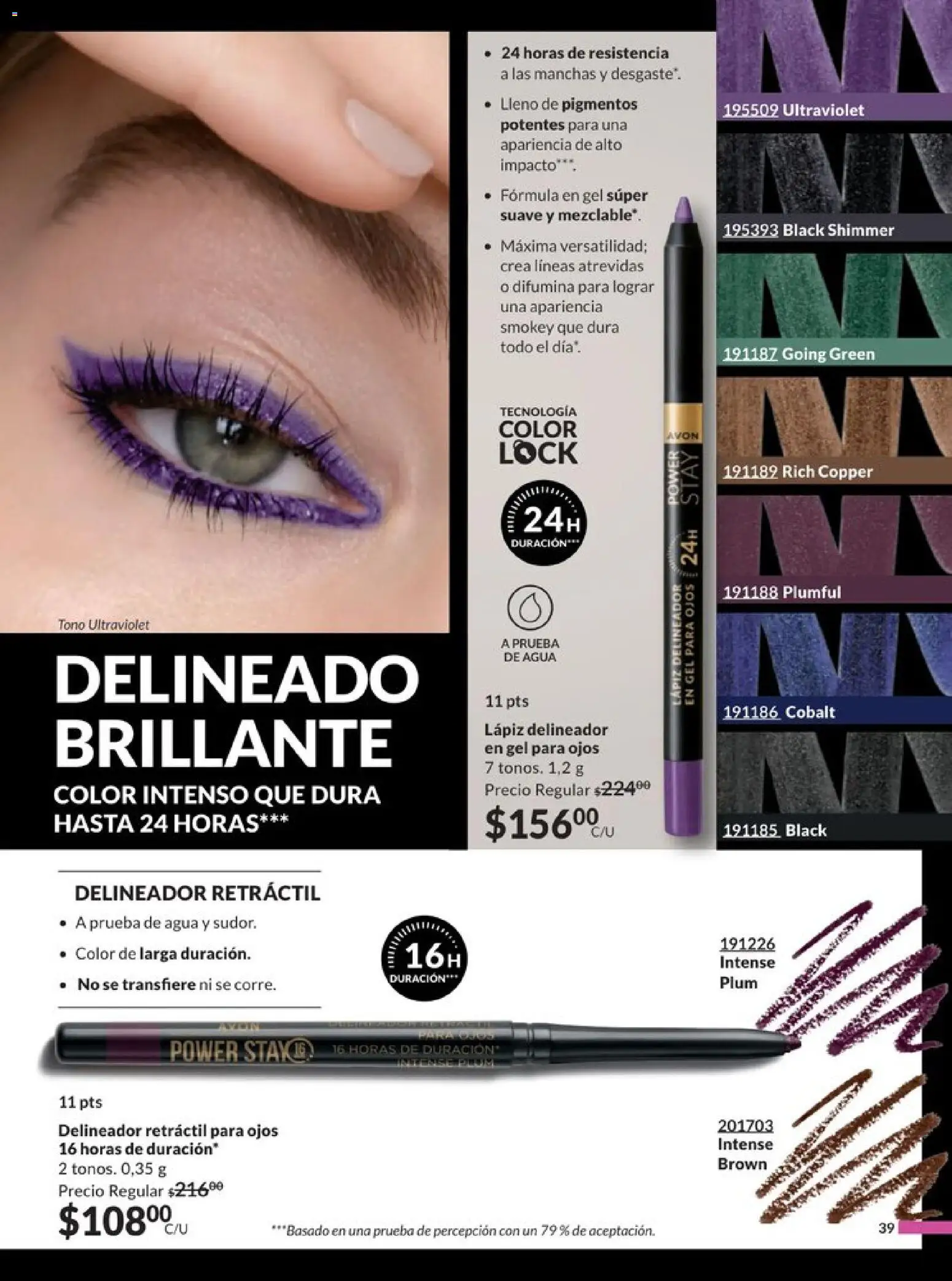Nuevas ofertas de AVON válidas en toda la República Mexicana desde el 20.12.2025. ¡Encuentra las mejores ofertas en AVON campaña 1 2026! | Página: 44 | Productos: Agua, Delineador