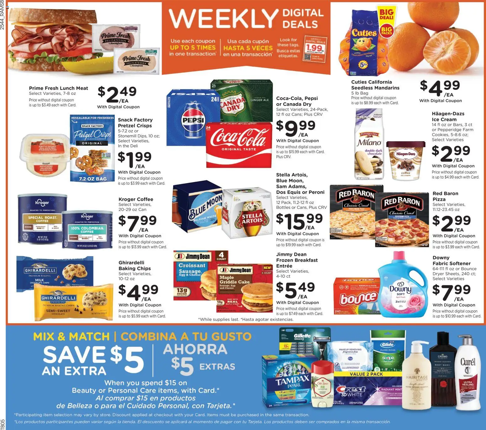 Ralphs Weekly Ad - valid from 03.12.2025 | Page: 2 | Products: Ginger, Shampoo, Pizza, Bag