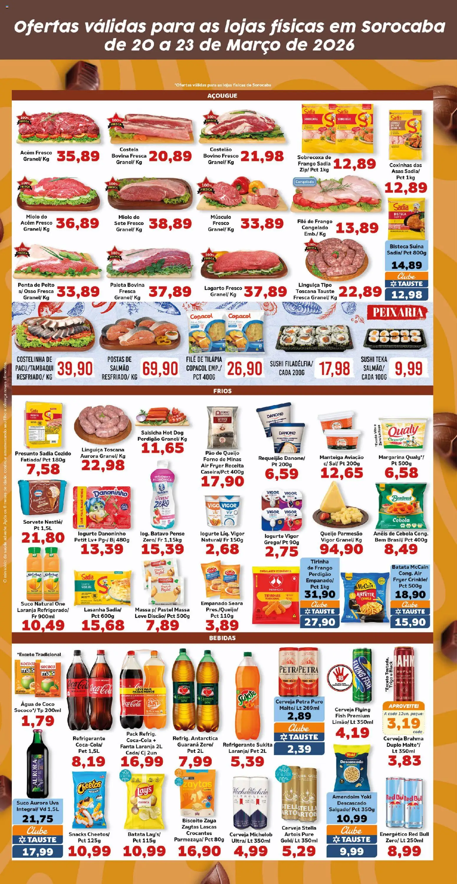 Tauste Folheto - válido de 20.03.2026 | Página: 4 | Produtos: Água de coco, Cola, Manteiga, Pão
