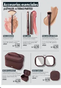 Vista previa de folleto Oriflame - Campaña 2 de la Oriflame válido desde 24.01.2026 | Página: 60 | Productos: Brocha, Pincel, Espejo, Maquillaje