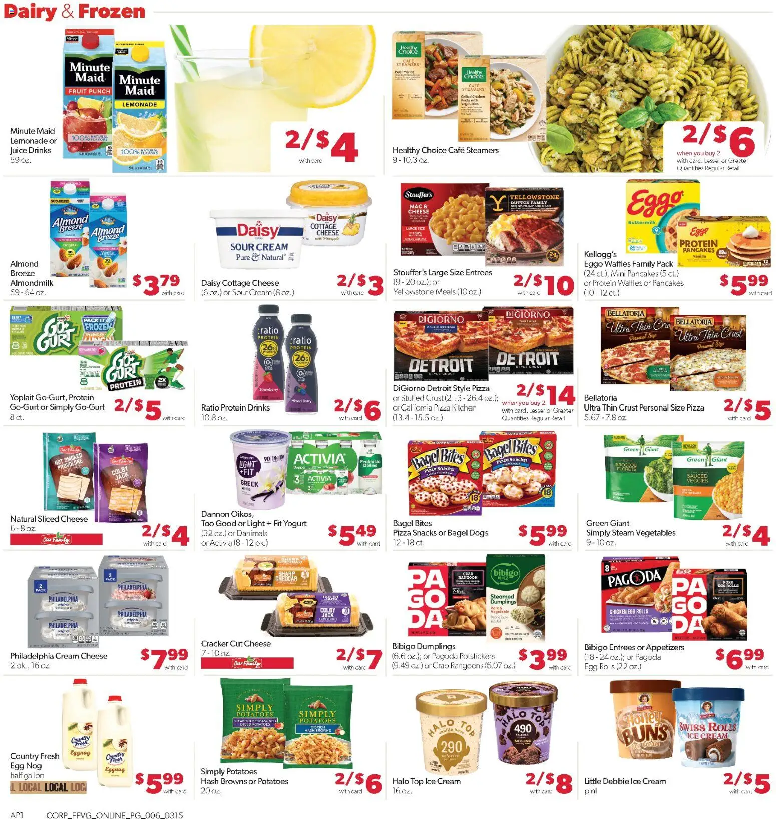 Family Fare Weekly Ad - MI - valid from 15.03.2026 | Page: 11 | Products: Cheese, Yogurt, Cottage cheese, Pc