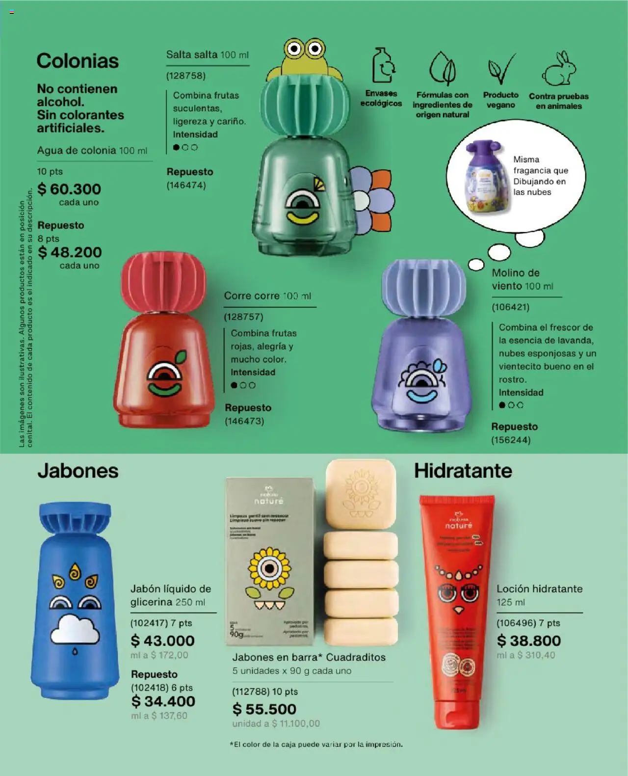 Natura revista - valida desde el 23.07.2025 | Página: 160 | Productos: Jabón líquido, Loción, Caja, Fragancia