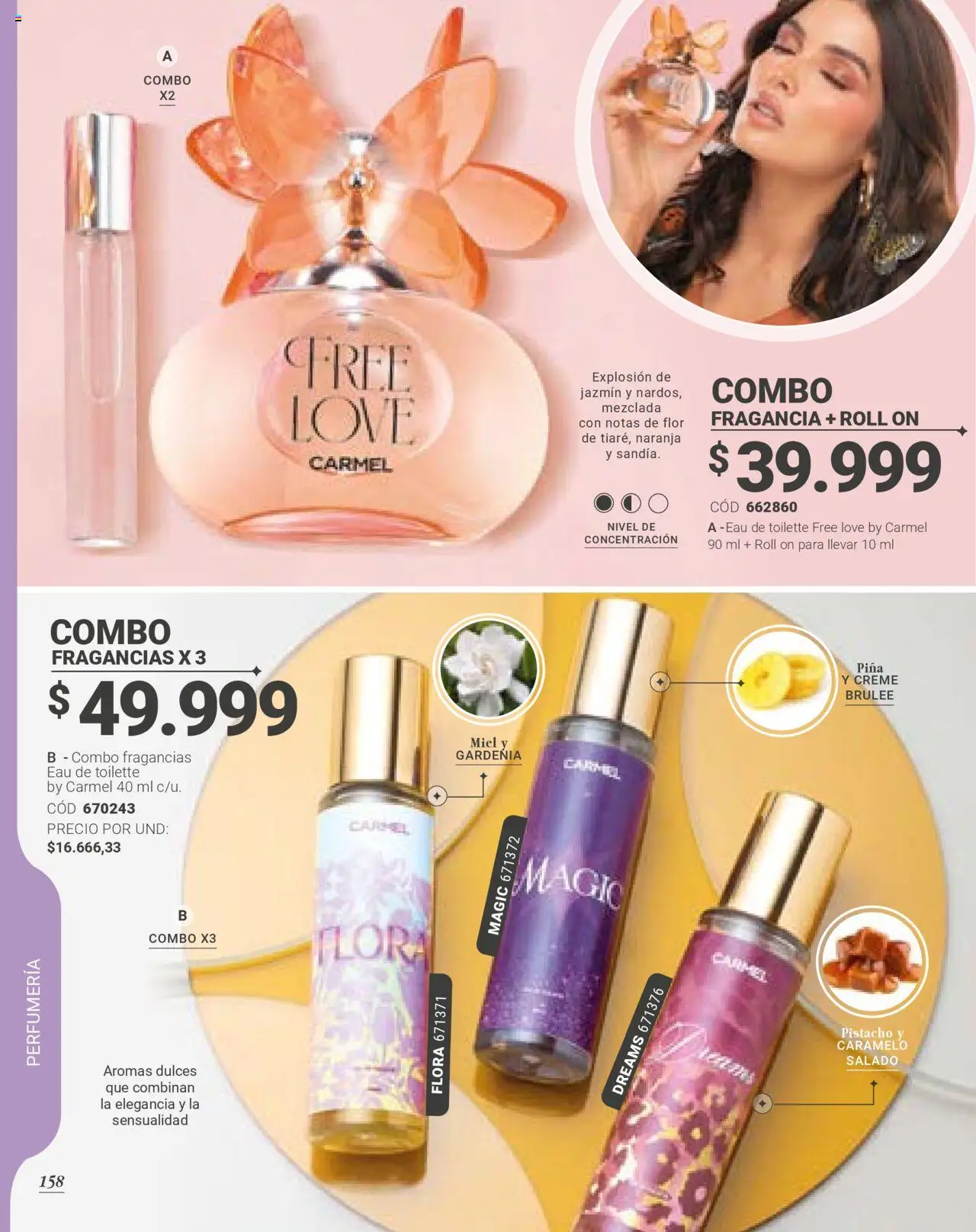 Carmel revista - valida desde el 23.06.2025 | Página: 160 | Productos: Piña, Tobillera, Fragancia, Ruana