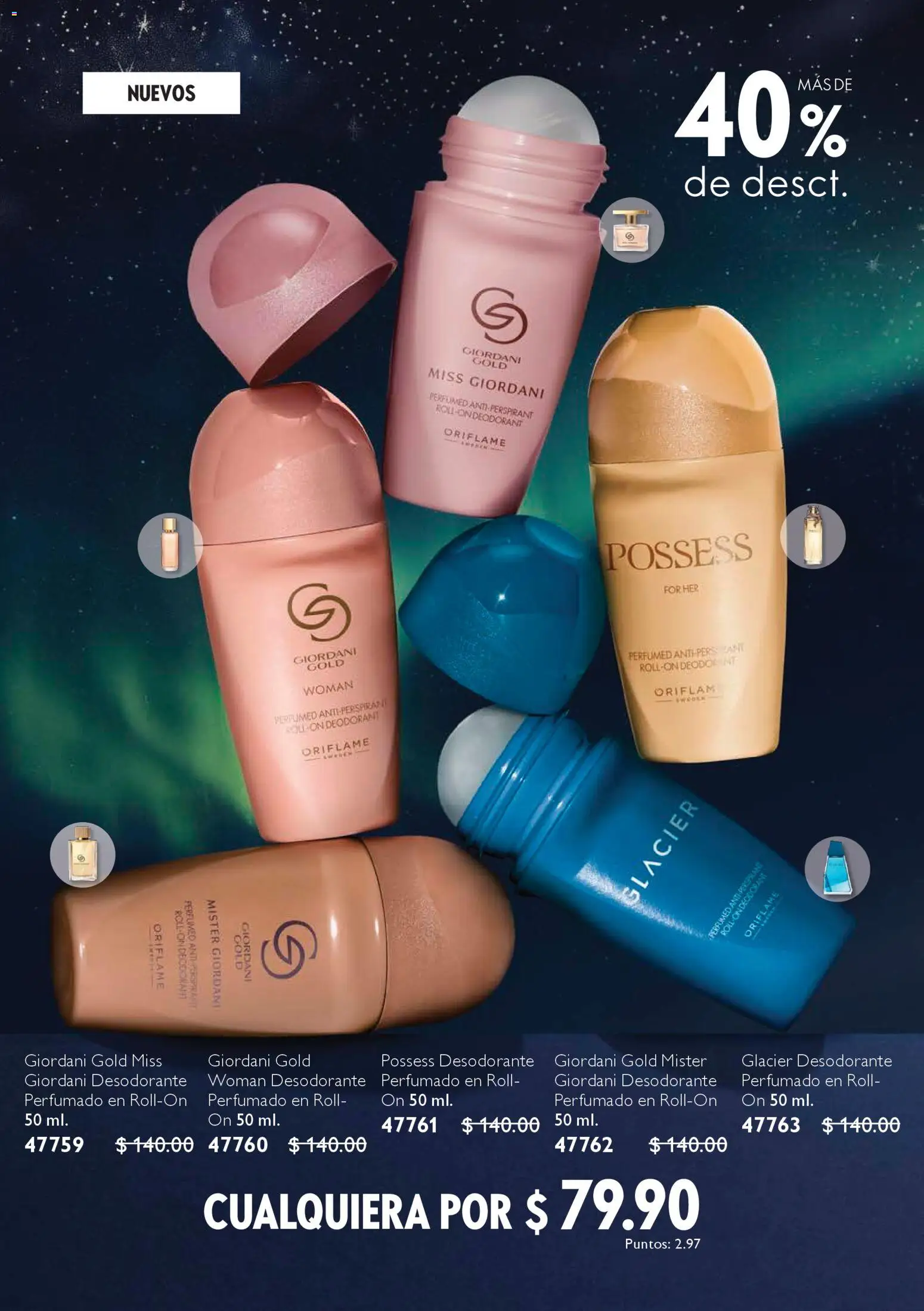 Nuevas ofertas de Oriflame válidas en toda la República Mexicana desde el 06.12.2025. ¡Encuentra las mejores ofertas en Oriflame campaña 12 2025! | Página: 27 | Productos: Desodorante