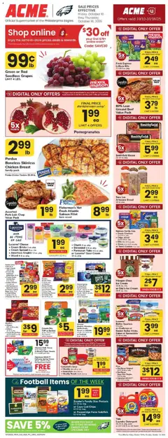 Preview of Acme weekly ads valid from 10.10.2025