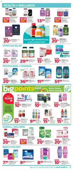 Preview of Rexall weekly flyer / circulaire from shop Rexall valid from 17.10.2025 | Page: 7 | Products: Iron, Powder, Shampoo, Mouthwash