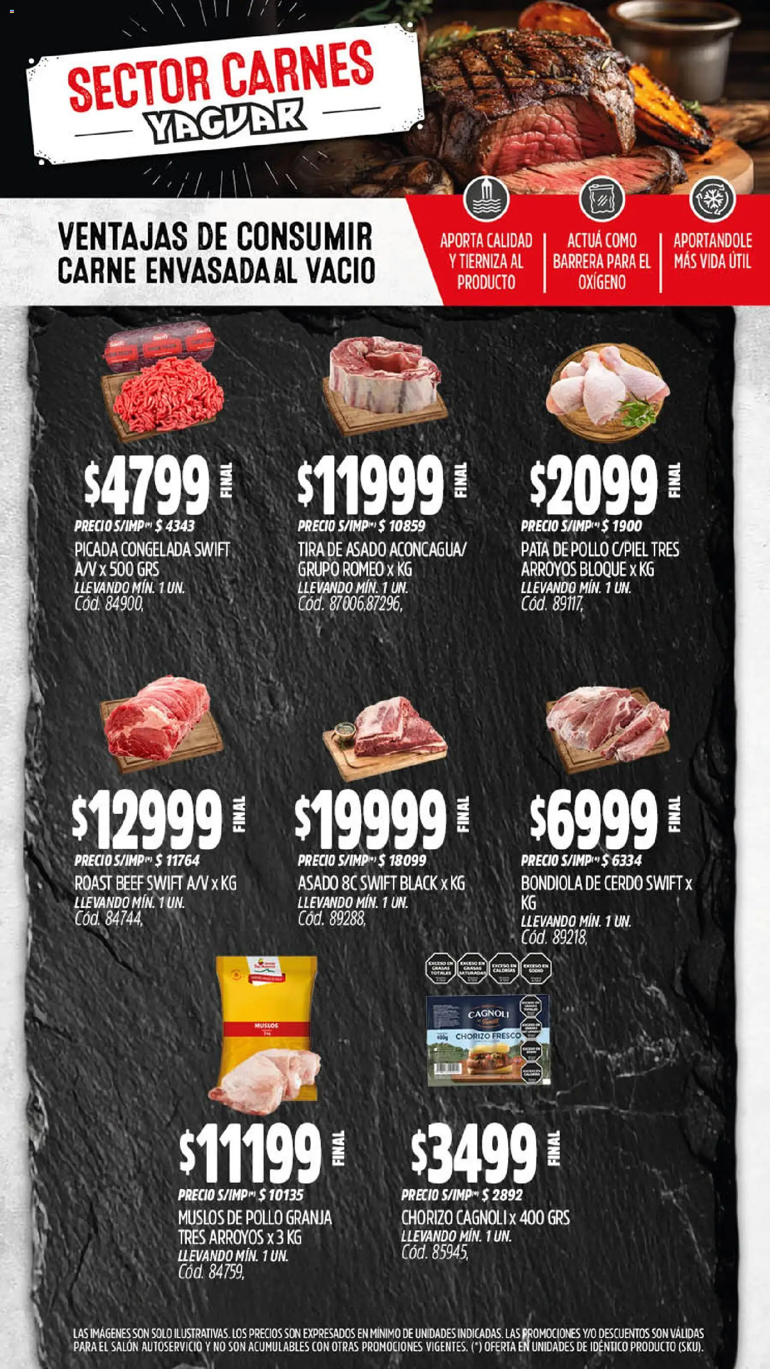 Yaguar - Oferta Semanal General Roca │ válido desde el 19.01.2026 | Página: 4 | Productos: Pollo, Chorizo, Cerdo