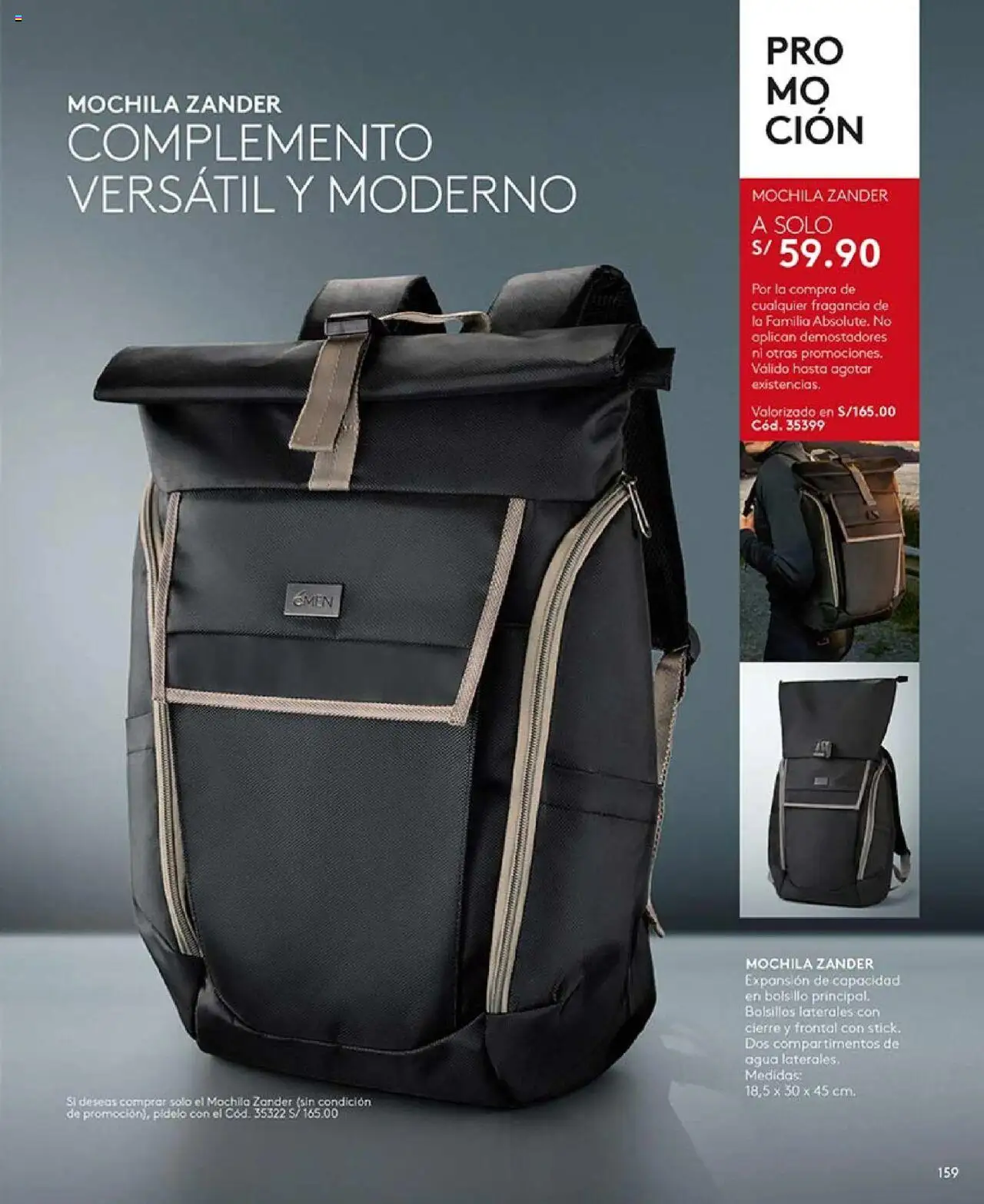 Catálogo Ésika válido desde 29.07.2025 | Página: 163 | Productos: Mochila, Fragancia