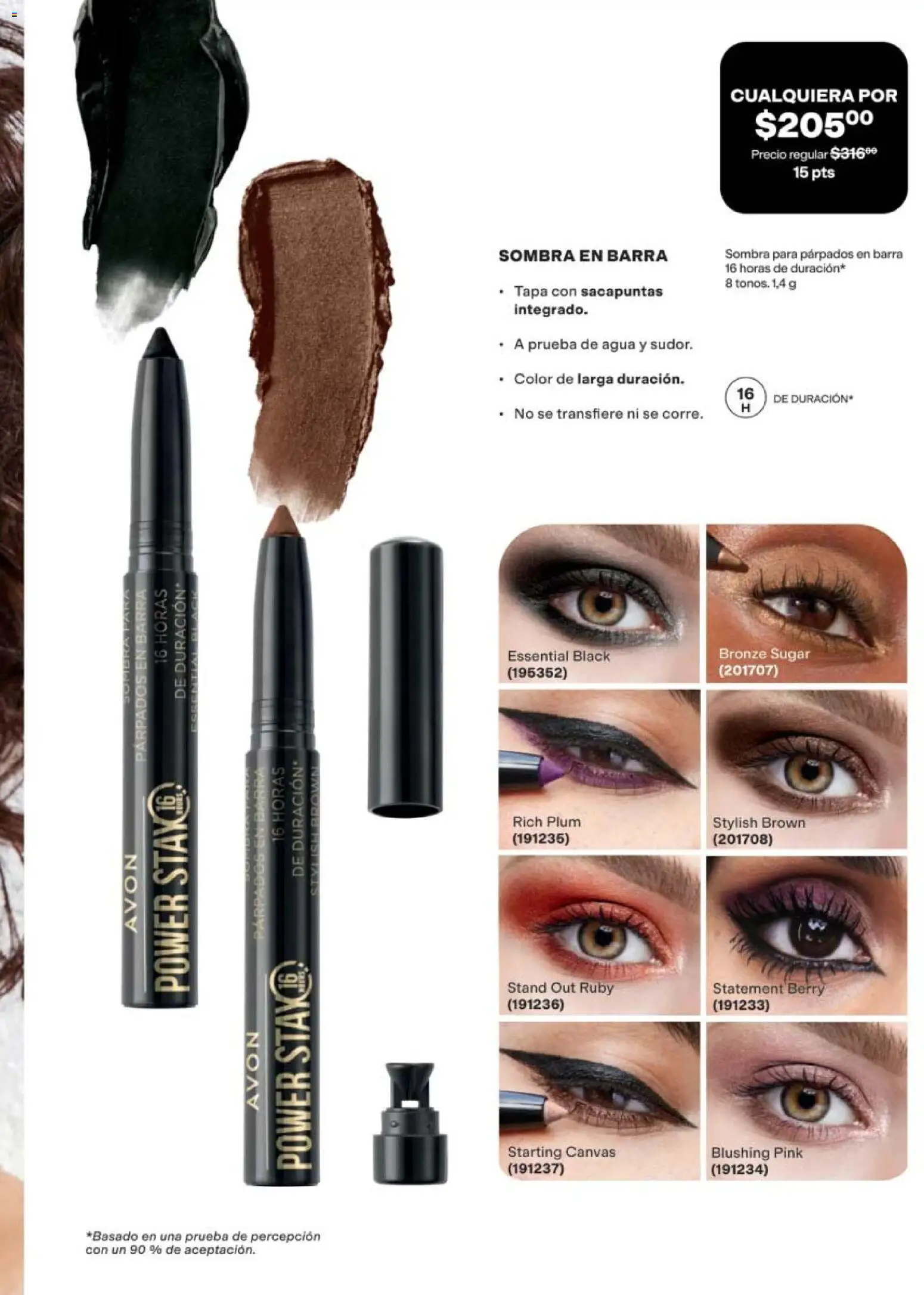 Nuevas ofertas de AVON válidas en toda la República Mexicana desde el 24.04.2026. ¡Encuentra las mejores ofertas en AVON campaña 7 2026! | Página: 19 | Productos: Sacapuntas, Agua, Sombra, Barra