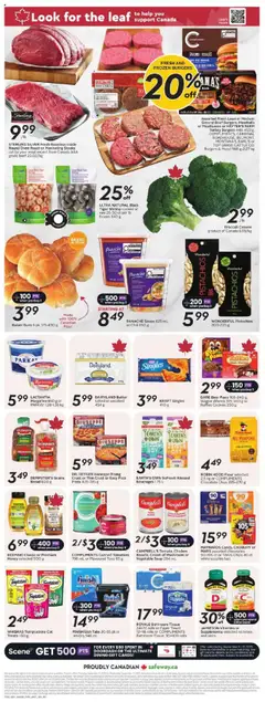 Safeway flyer valid from 11.09.2025 | Page: 4 | Products: Cream, Cookies, Butter, Tomatoes