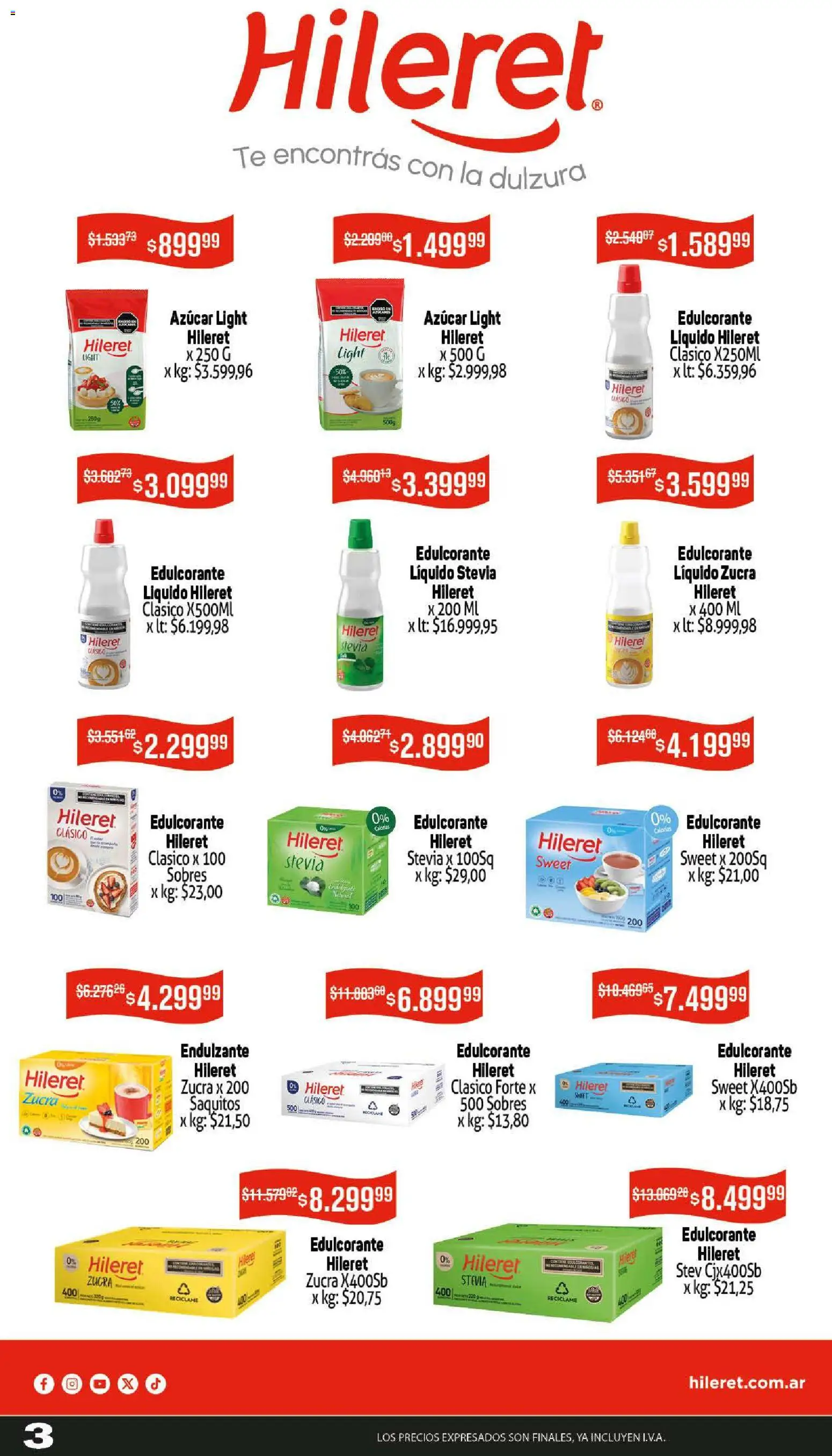 Makro ofertas │ válido desde el 11.12.2025 | Página: 3 | Productos: Azucar, Edulcorante, Té