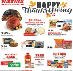 Preview of Fareway weekly ads valid from 24.11.2025