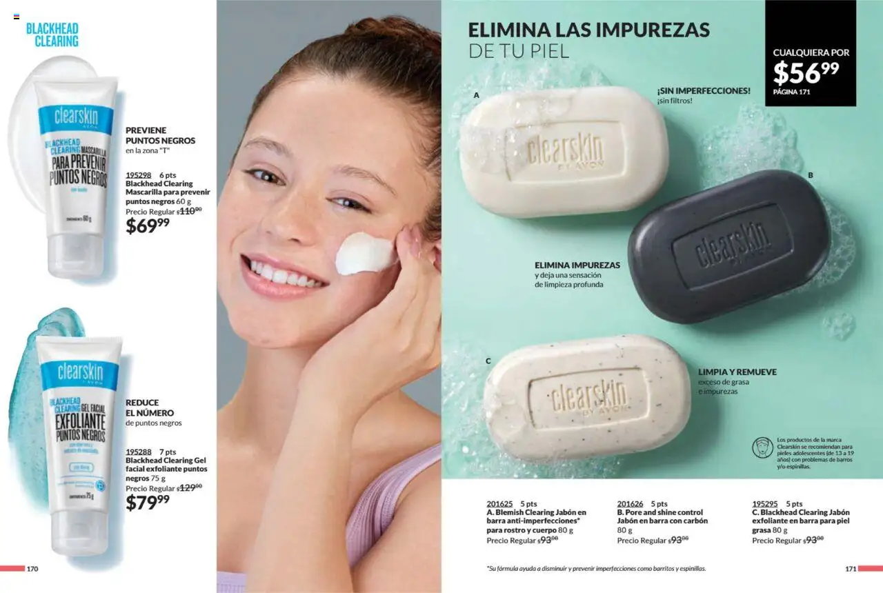 Nuevas ofertas de AVON válidas en toda la República Mexicana desde el 11.07.2025. ¡Encuentra las mejores ofertas en AVON campaña 11 2025! | Página: 87 | Productos: Barra, Mascarilla, Jabón