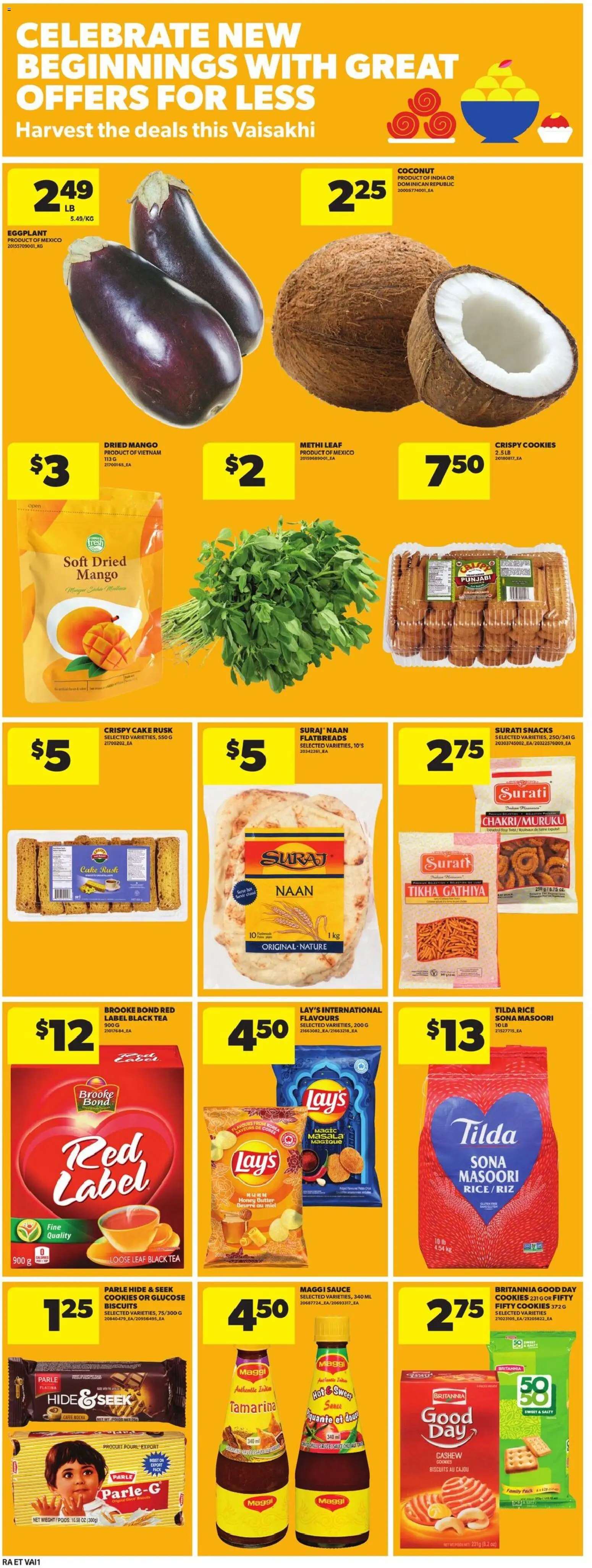 Atlantic Superstore flyer valid from 26.03.2026 | Page: 15 | Products: Rice, Tea, Cookies, Butter