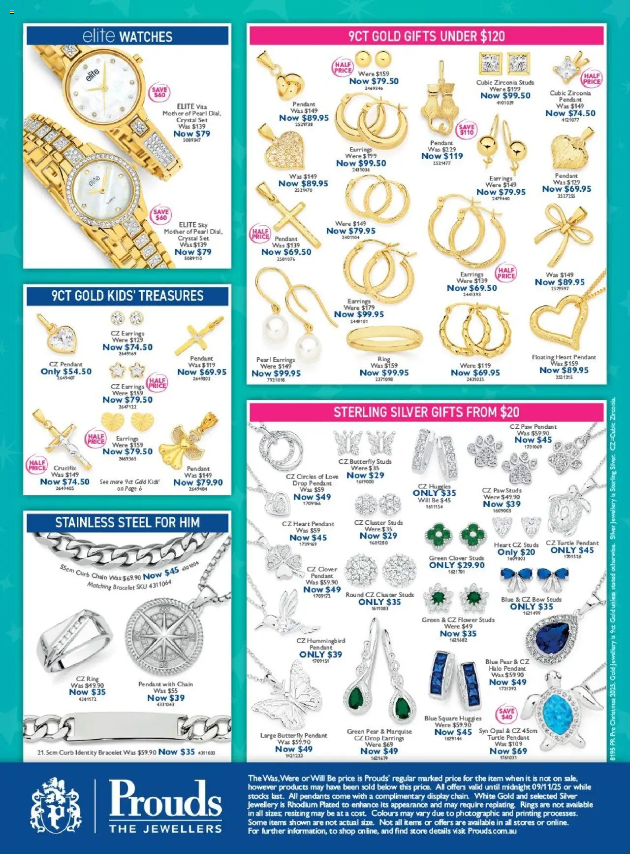Prouds The Jewellers catalogue - valid from 13.10.2025 | Page: 12 | Products: Bracelet, Chain, Earrings, Jewellery