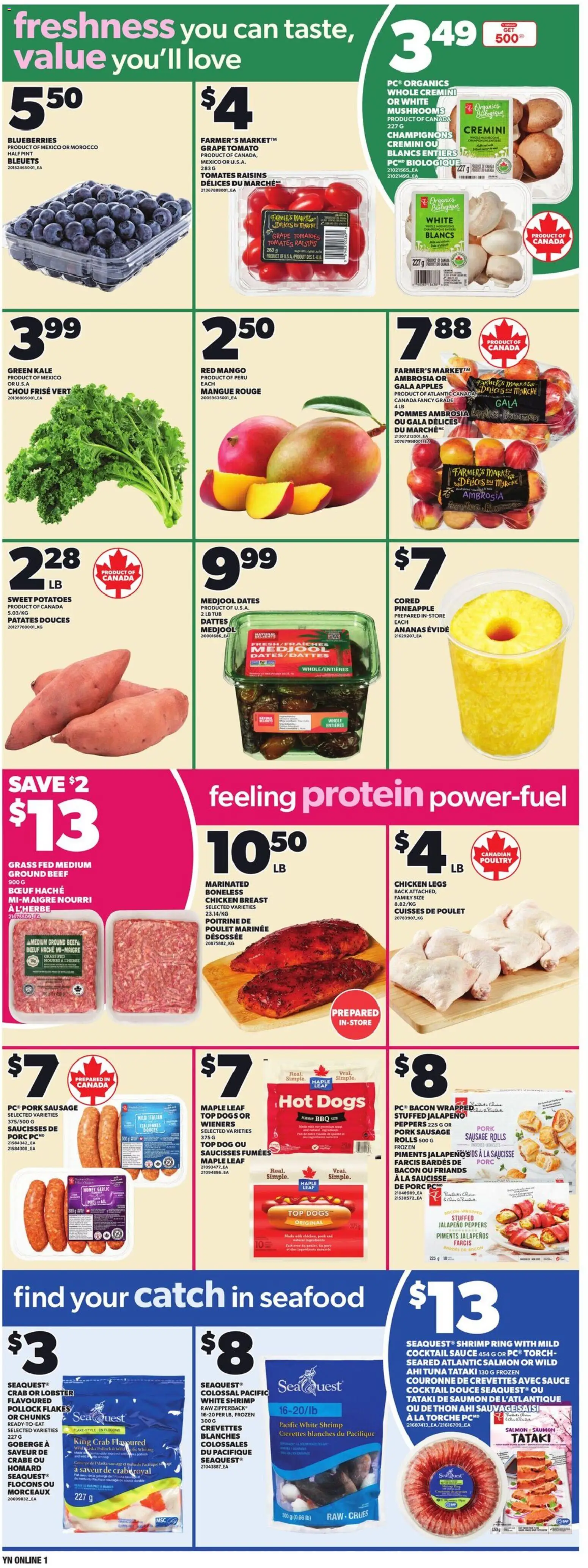 Independent Grocer flyer valid from 12.02.2026 | Page: 3 | Products: Beef, Flakes, Pork, Tomatoes