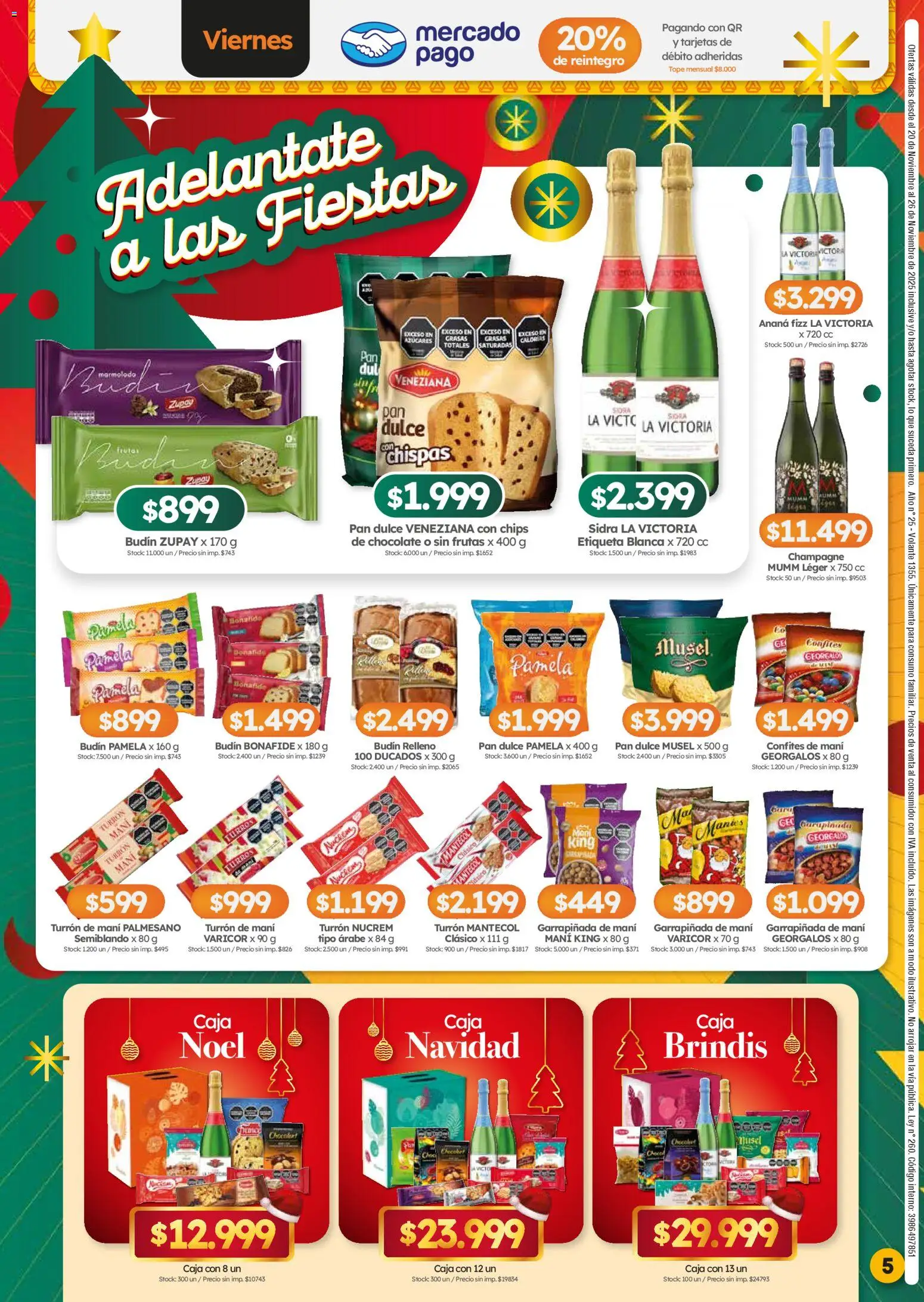 Cordiez ofertas │ válido desde el 20.11.2025 | Página: 5 | Productos: Caja, Ananá, Champagne, Chocolate