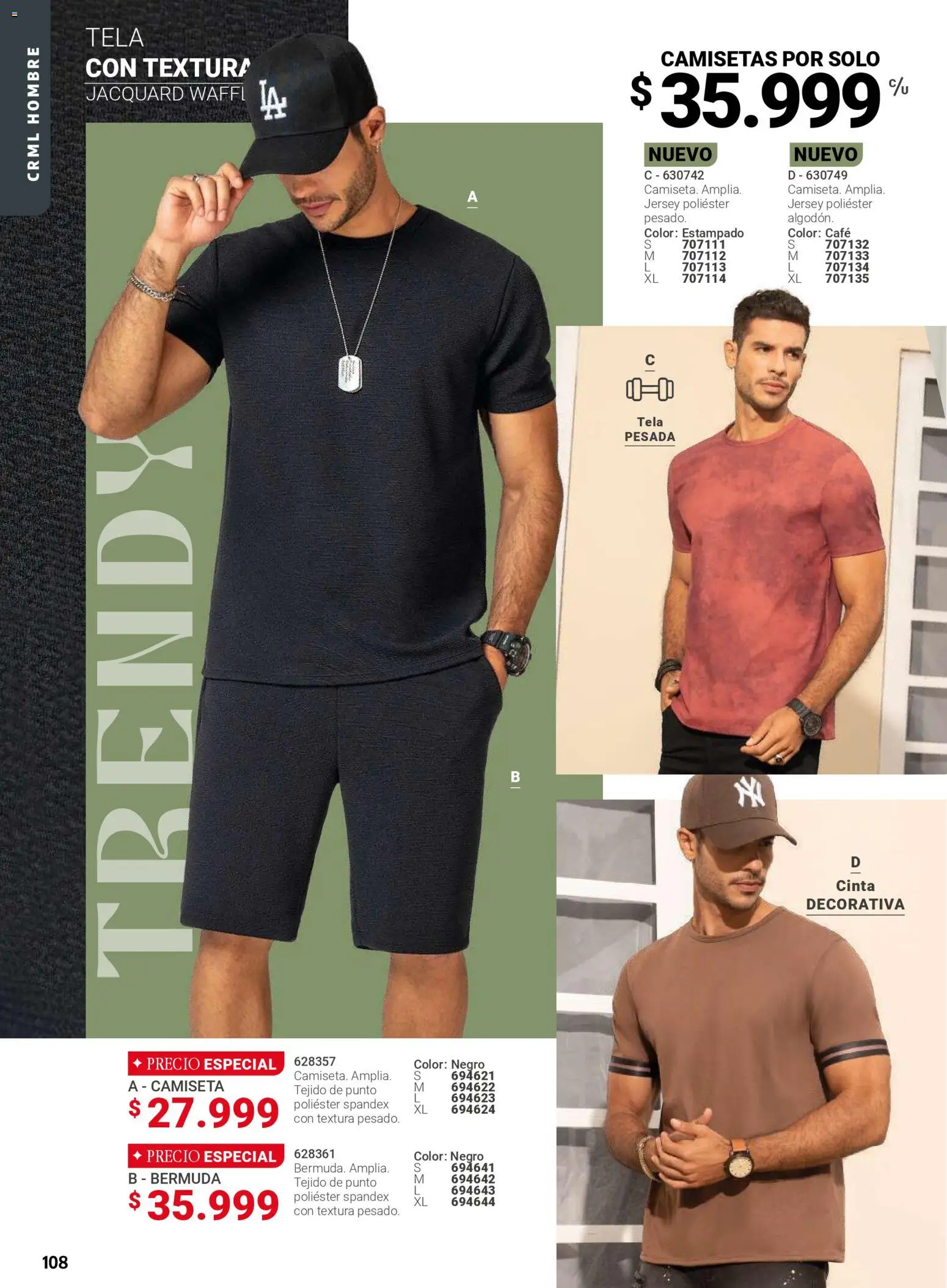 Carmel revista - valida desde el 01.05.2026 | Página: 108 | Productos: Bermuda, Camiseta, Cinta, Café