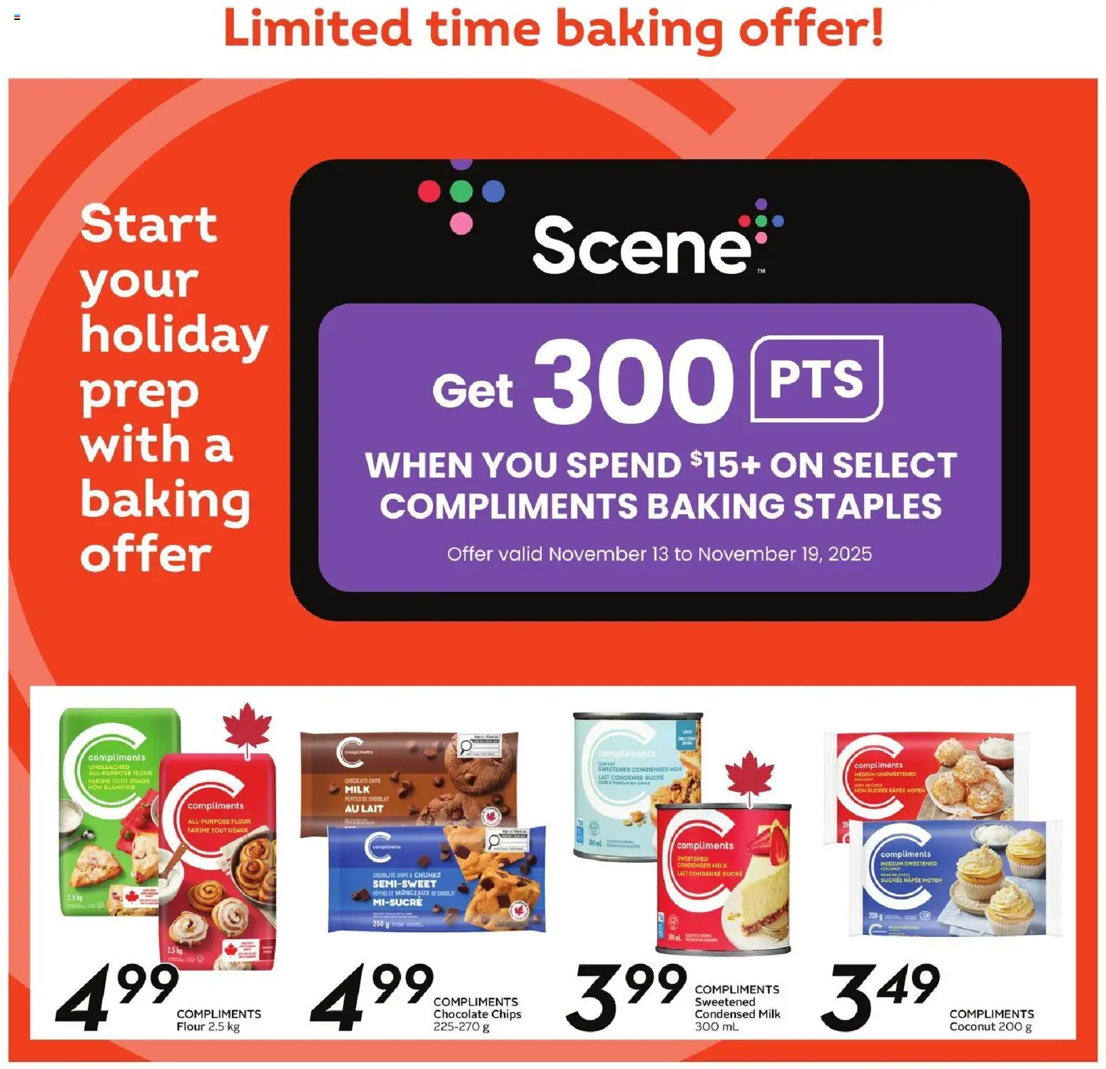 Safeway flyer valid from 13.11.2025 | Page: 18 | Products: Chips, Milk, Chocolate