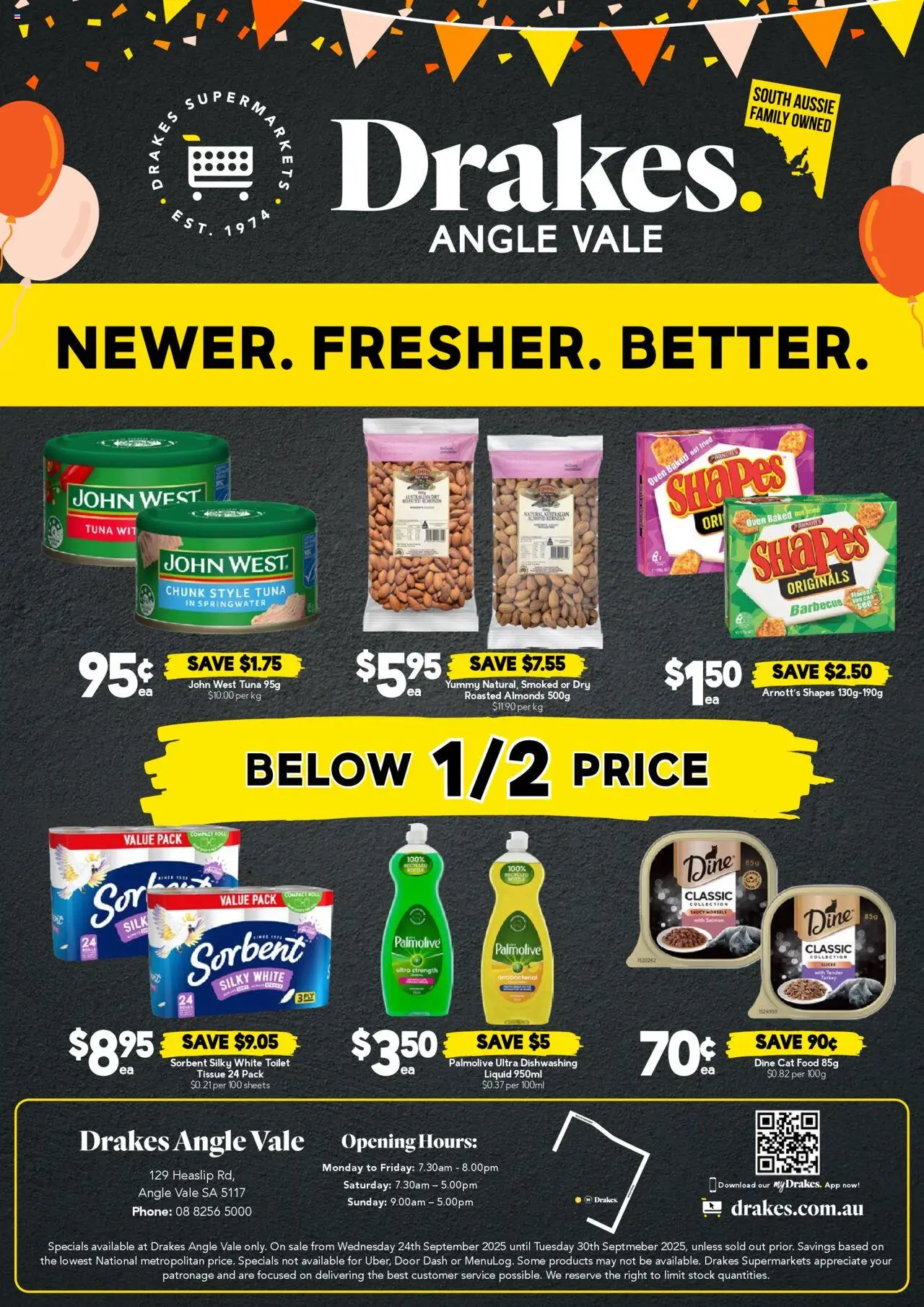 Drakes catalogue - valid from 24.09.2025 | Page: 4 | Products: Door, Almonds, Salmon, Tuna