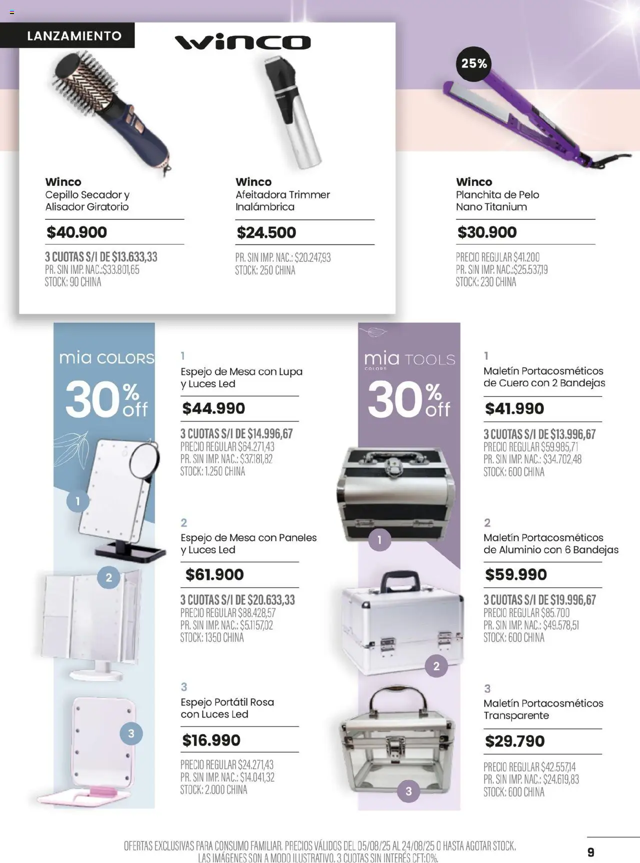 Pigmento ofertas │ válido desde el 05.08.2025 | Página: 9 | Productos: Portacosmeticos, Cepillo, Afeitadora, Lupa