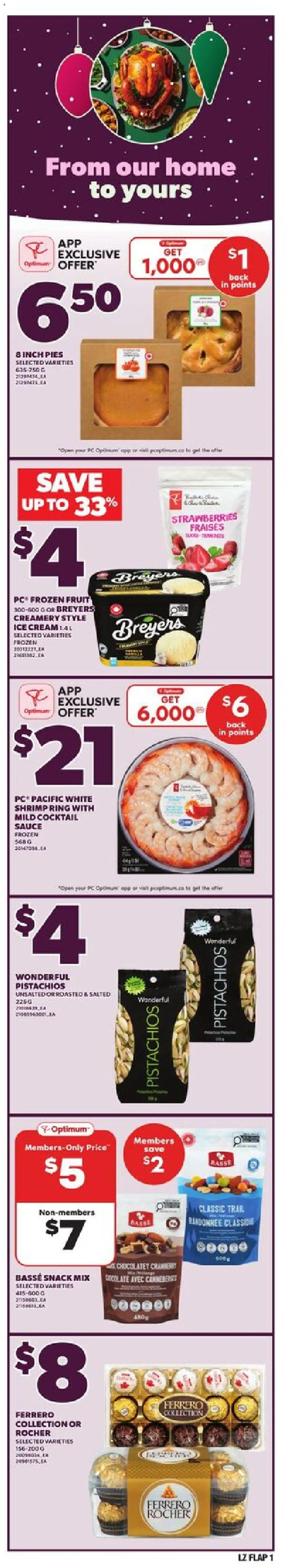Zehrs flyer valid from 11.12.2025 | Page: 1 | Products: Strawberries, Cream, Ice cream, PC