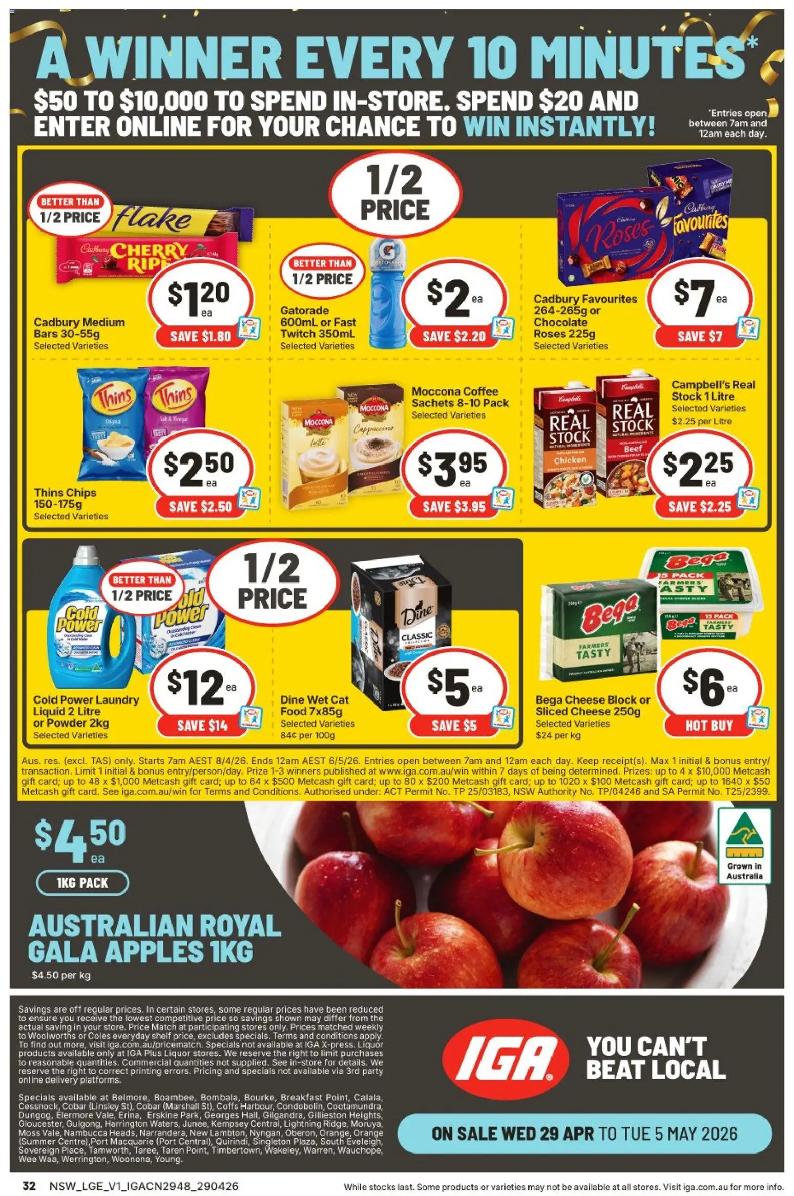 IGA catalogue - valid from 29.04.2026 | Page: 33 | Products: Shelf, Powder, Chocolate, Moccona