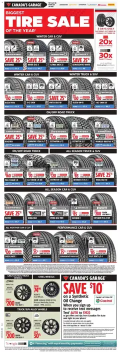 Preview of Canadian Tire weekly flyer / circulaire from shop Canadian Tire valid from 17.10.2025