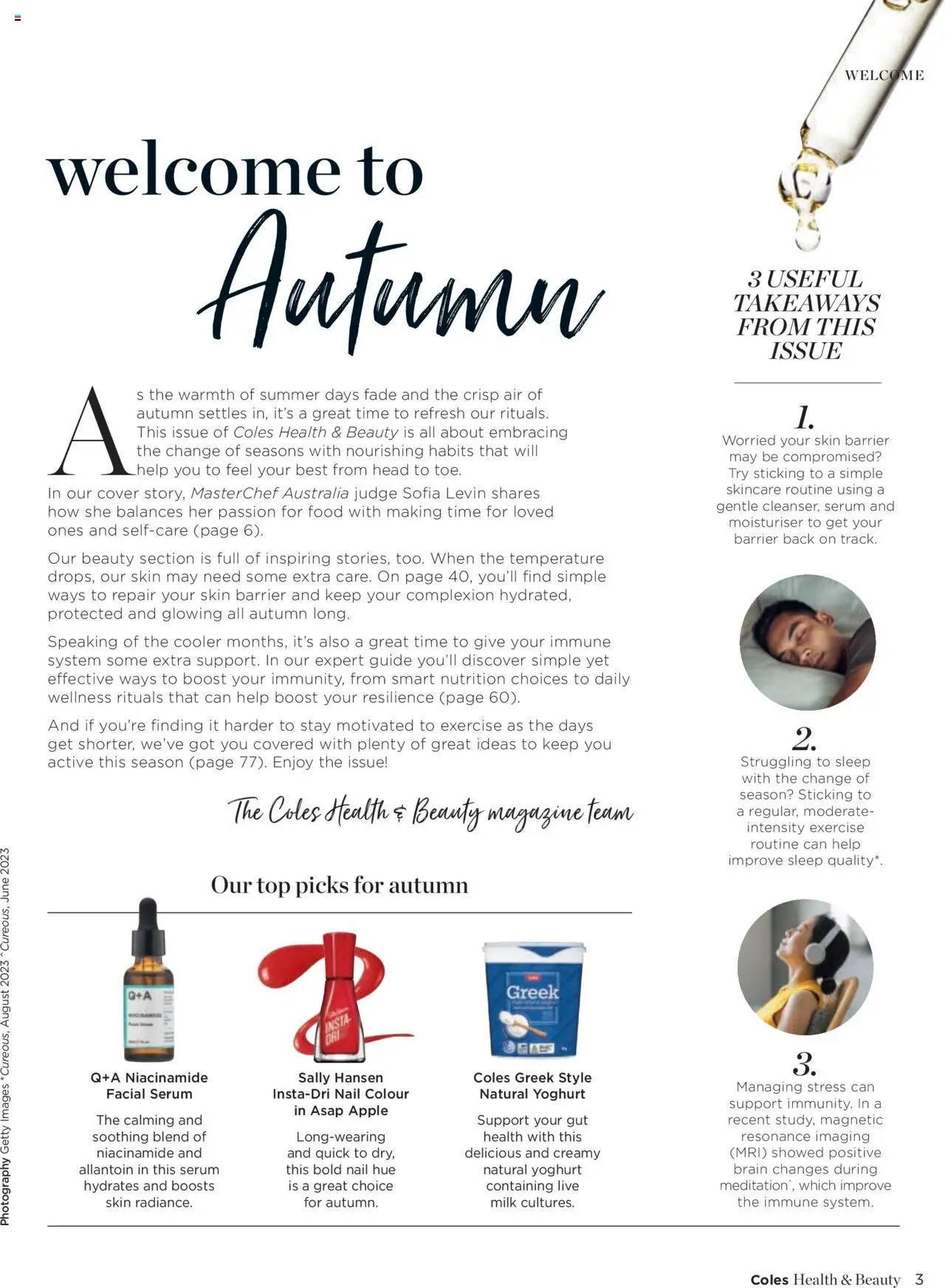 Coles catalogue - valid from 07.04.2025 | Page: 3 | Products: Milk, Yoghurt, Moisturiser