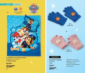 Vista previa de Cobertor con cojín Paw Patrol, Poliéster. 80 x 100 cm, nuevo folleto de la tienda, válido en México a partir del 20.12.2025 | Página: 40
