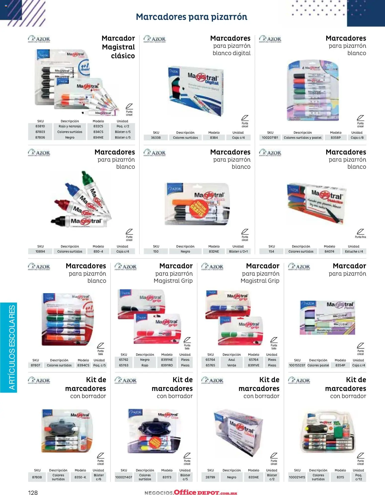 Nuevas ofertas de Office Depot válidas en toda la República Mexicana desde el 12.01.2026. ¡Encuentra las mejores ofertas en Office Depot catálogo 2026! | Página: 130 | Productos: Pastel, Estuche, Pizarrón, Caja