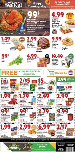 Preview of Festival Foods weekly ads valid from 19.11.2025