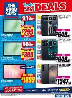 Preview of The Good Guys catalogue  - valid from 29.03.2026 | Page: 29 | Products: Door, Battery, Phone, Screen