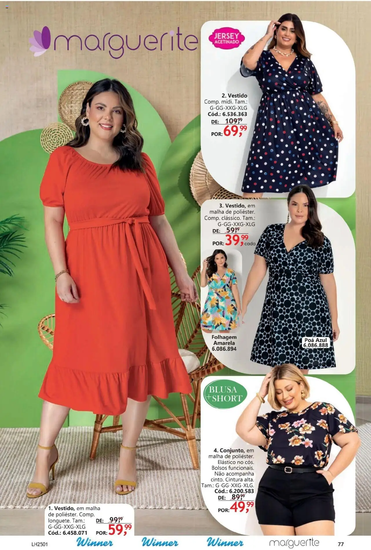 Quatro Estações Folheto - válido de 01.10.2025 | Página: 77 | Produtos: Poá, Blusa, Vestido