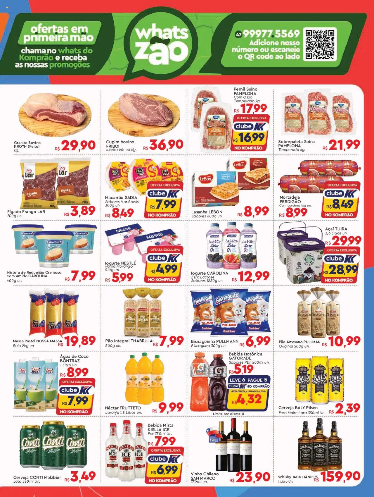 Komprao Atacadista Folheto - válido de 28.07.2025 | Página: 3 | Produtos: Guaraná, Cerveja, Refrigerante, Frango