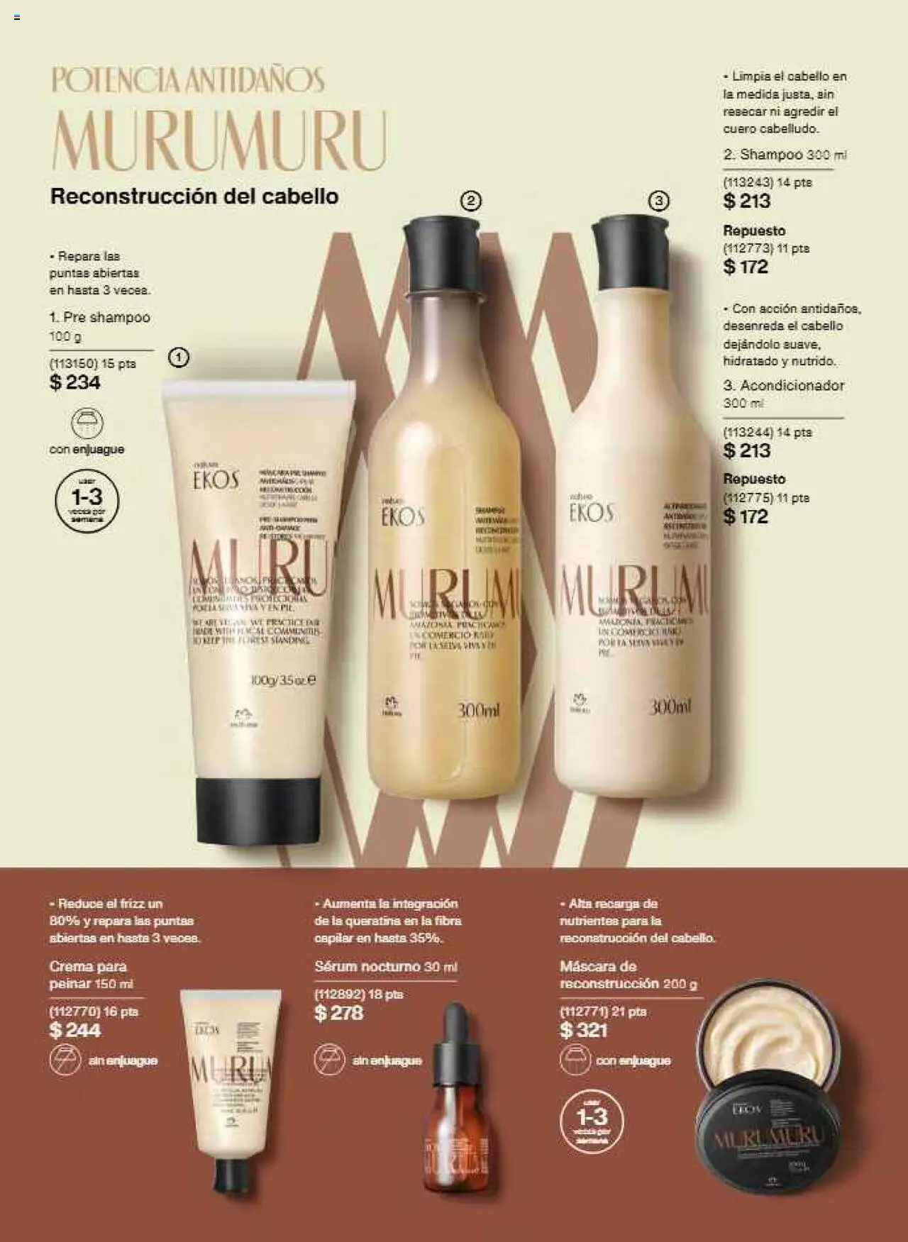 Nuevas ofertas de Natura válidas en toda la República Mexicana desde el 12.10.2025. ¡Encuentra las mejores ofertas en Natura - Campaña 16 2025! | Página: 132 | Productos: Serum, Crema, Máscara, Acondicionador