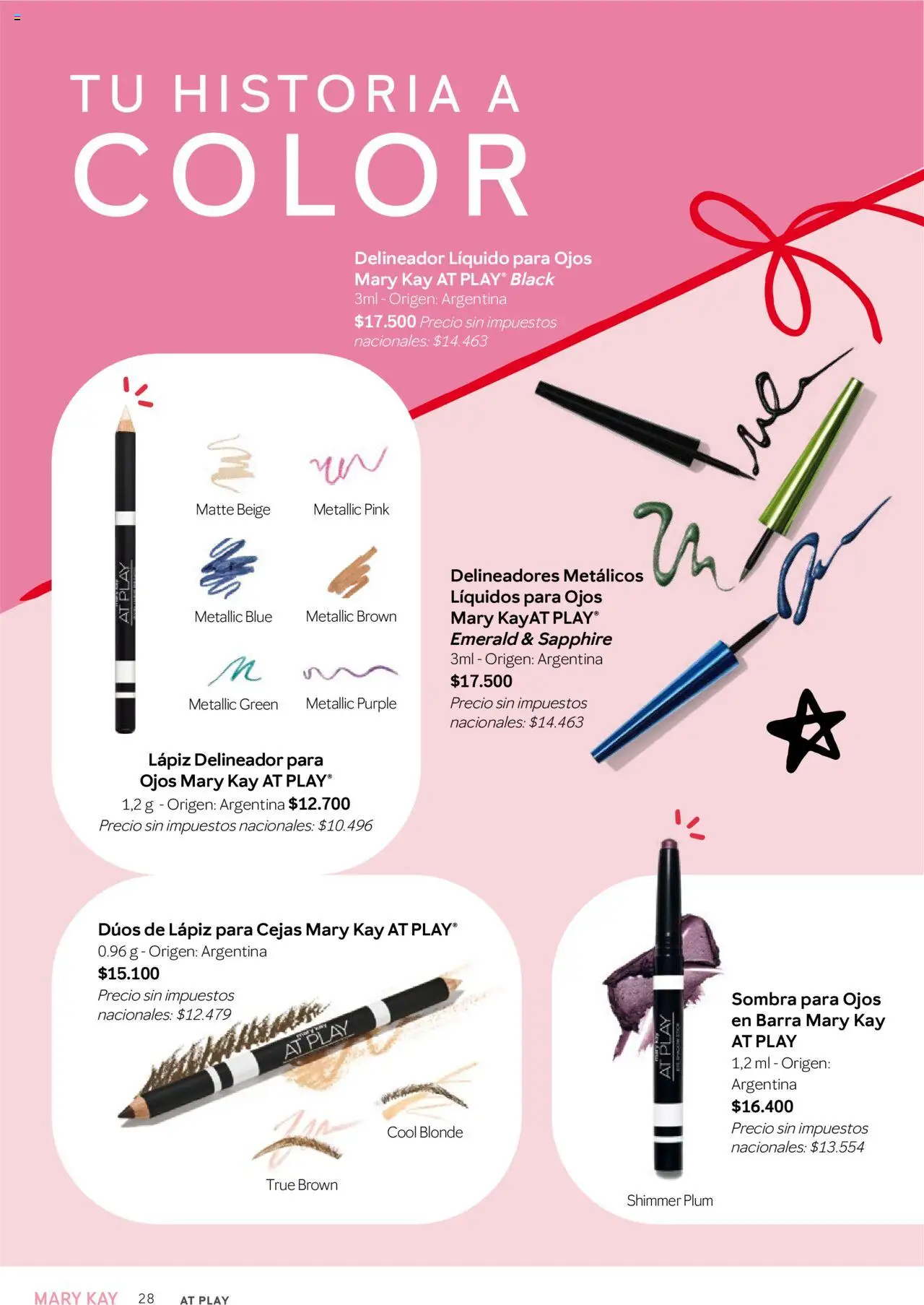 Mary Kay - Catálogo Look Primavera 2025 │ válido desde el 01.10.2025 | Página: 28 | Productos: Sombra, Delineador