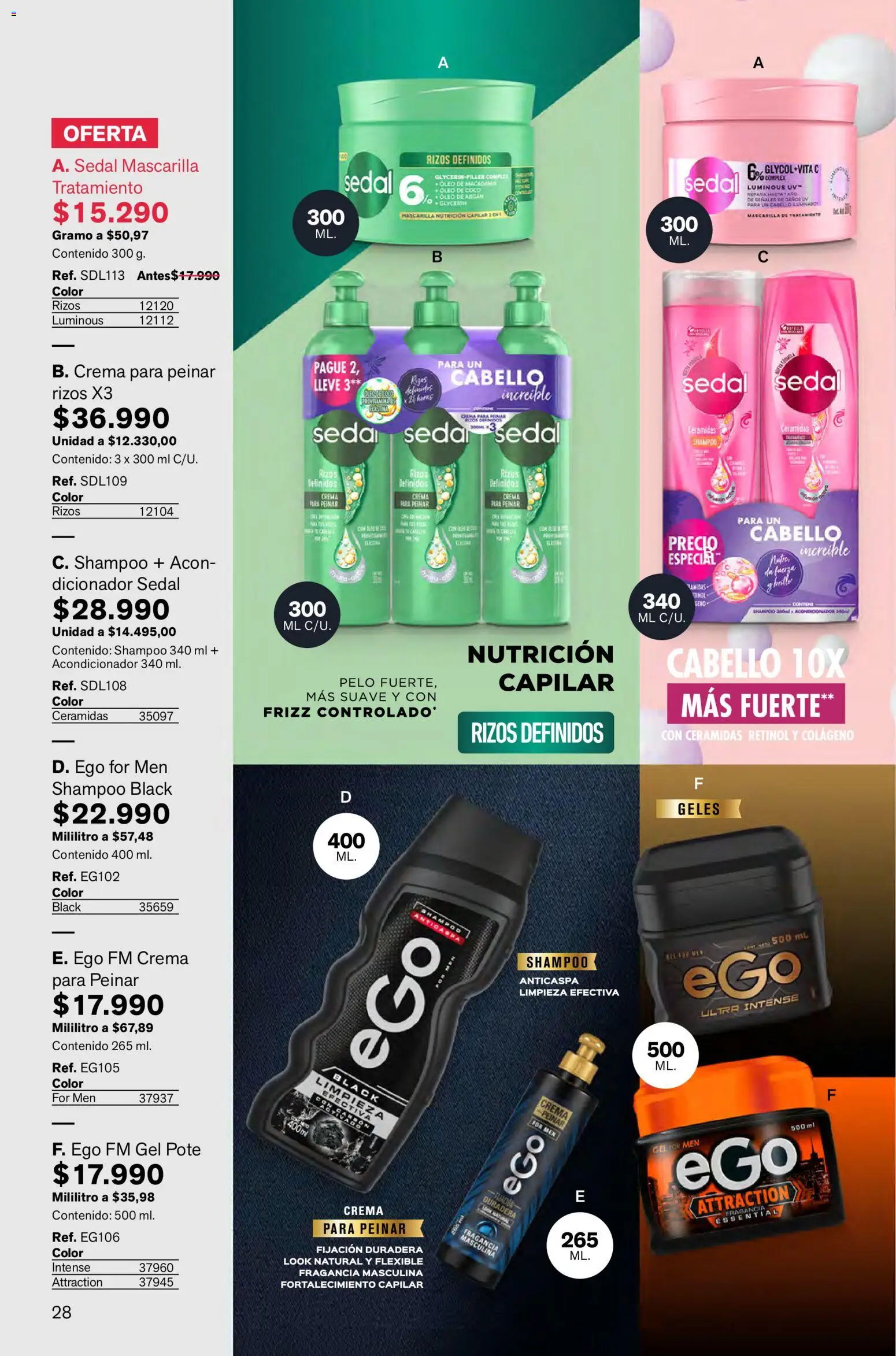 Leonisa revista - valida desde el 05.02.2026 | Página: 28 | Productos: Crema, Shampoo, Cloro, Fragancia