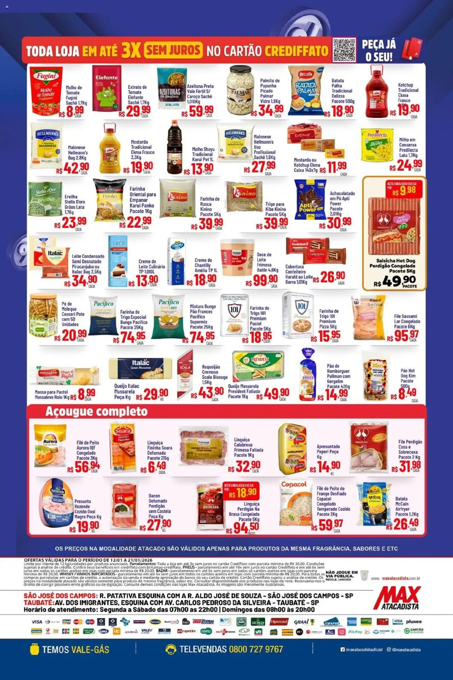 Max Atacadista Folheto - válido de 12.01.2026 | Página: 8 | Produtos: Azeitonas, Rolo, Molho shoyu, Queijo