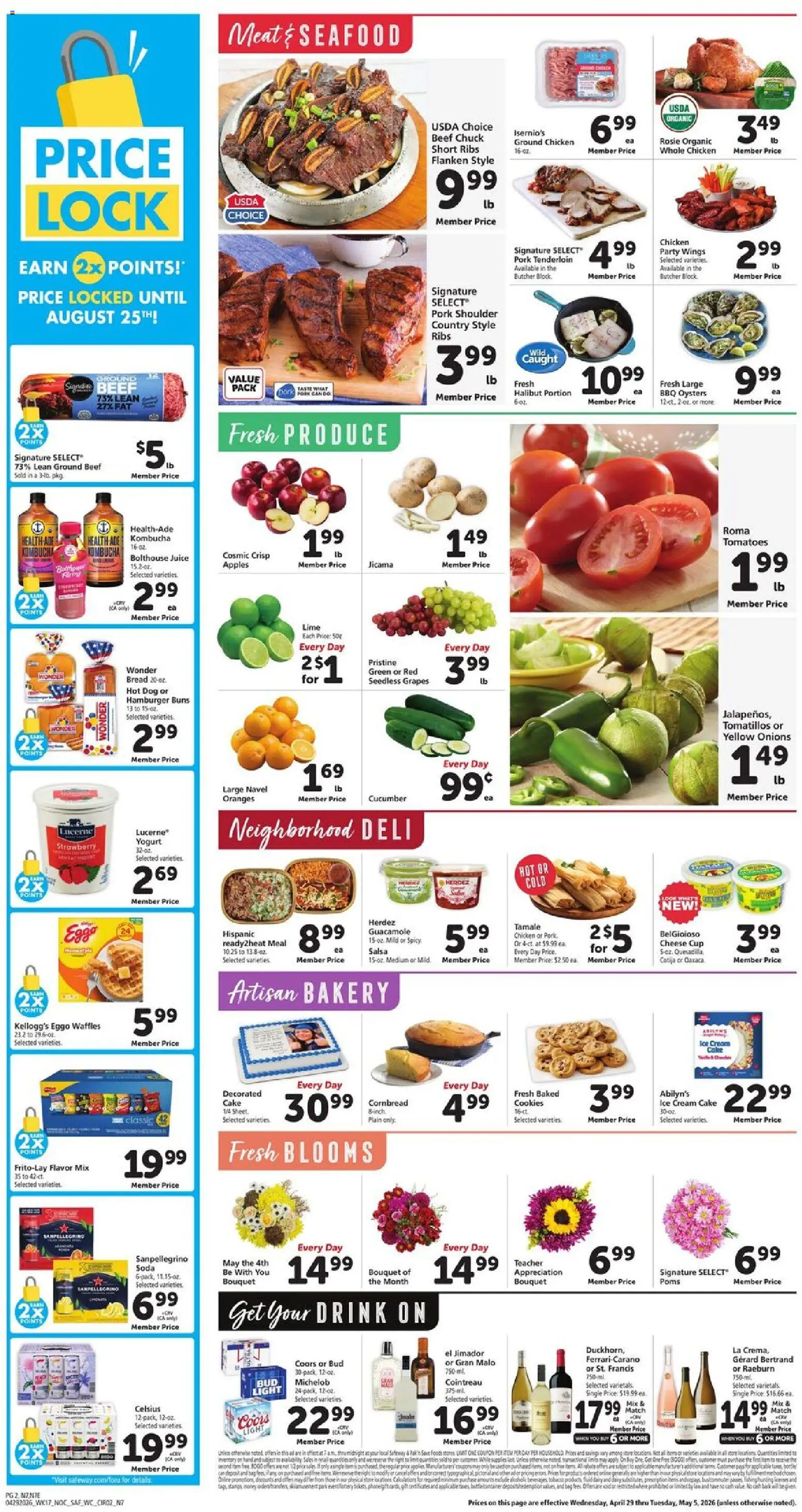 Safeway Weekly Ad - valid from 29.04.2026 | Page: 4 | Products: Wc, Juice, Apples, Tomatoes
